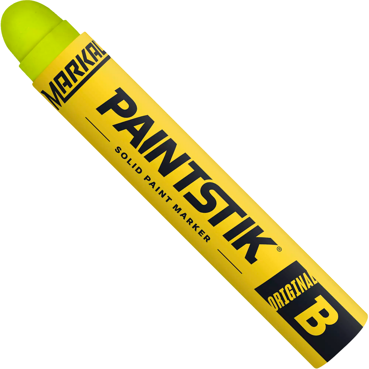 Markal Paintstik Original B Yellow Solid Paint Marker for Metal and Cold Surfaces