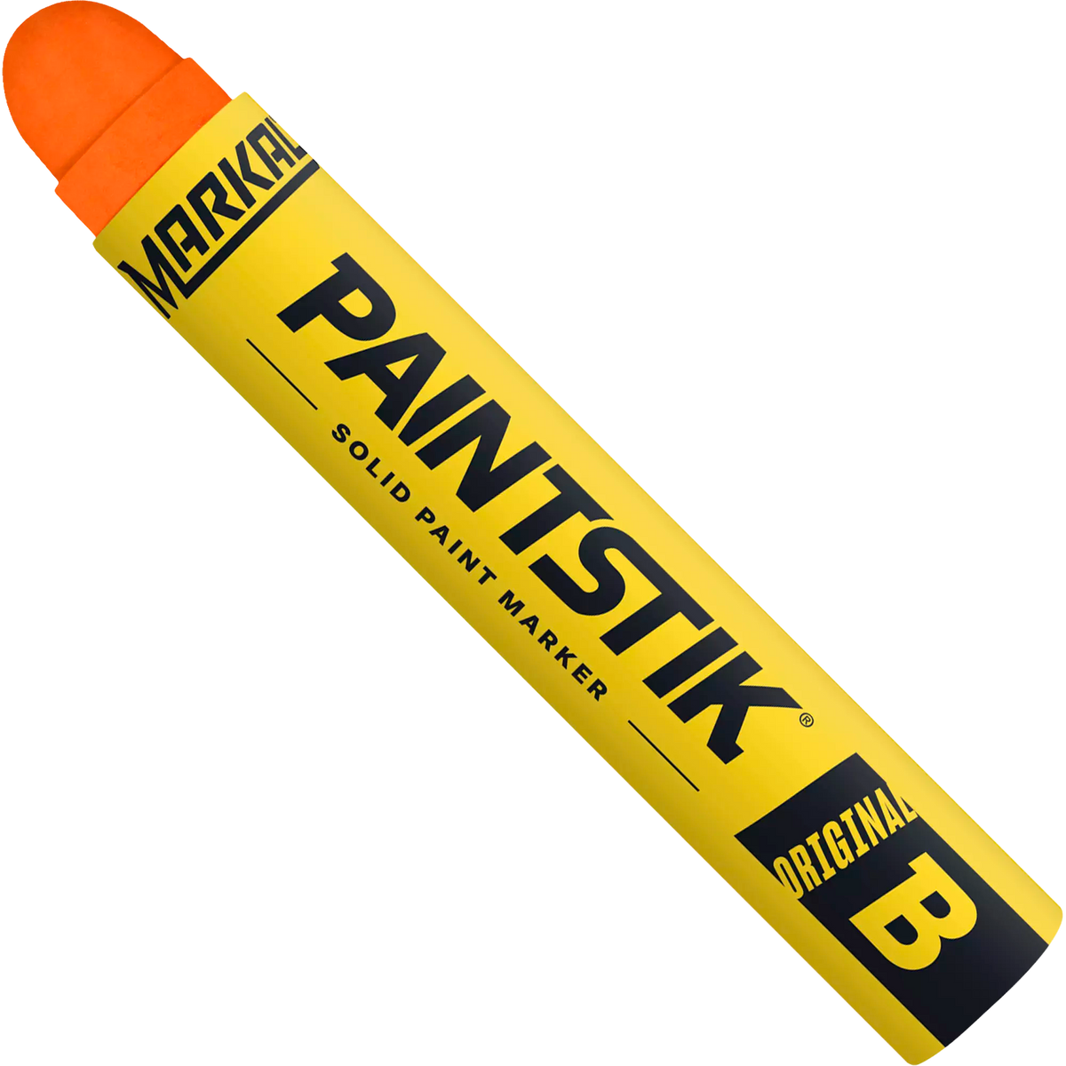 Markal Paintstik Original B Orange Solid Paint Marker for Metal and Cold Surfaces