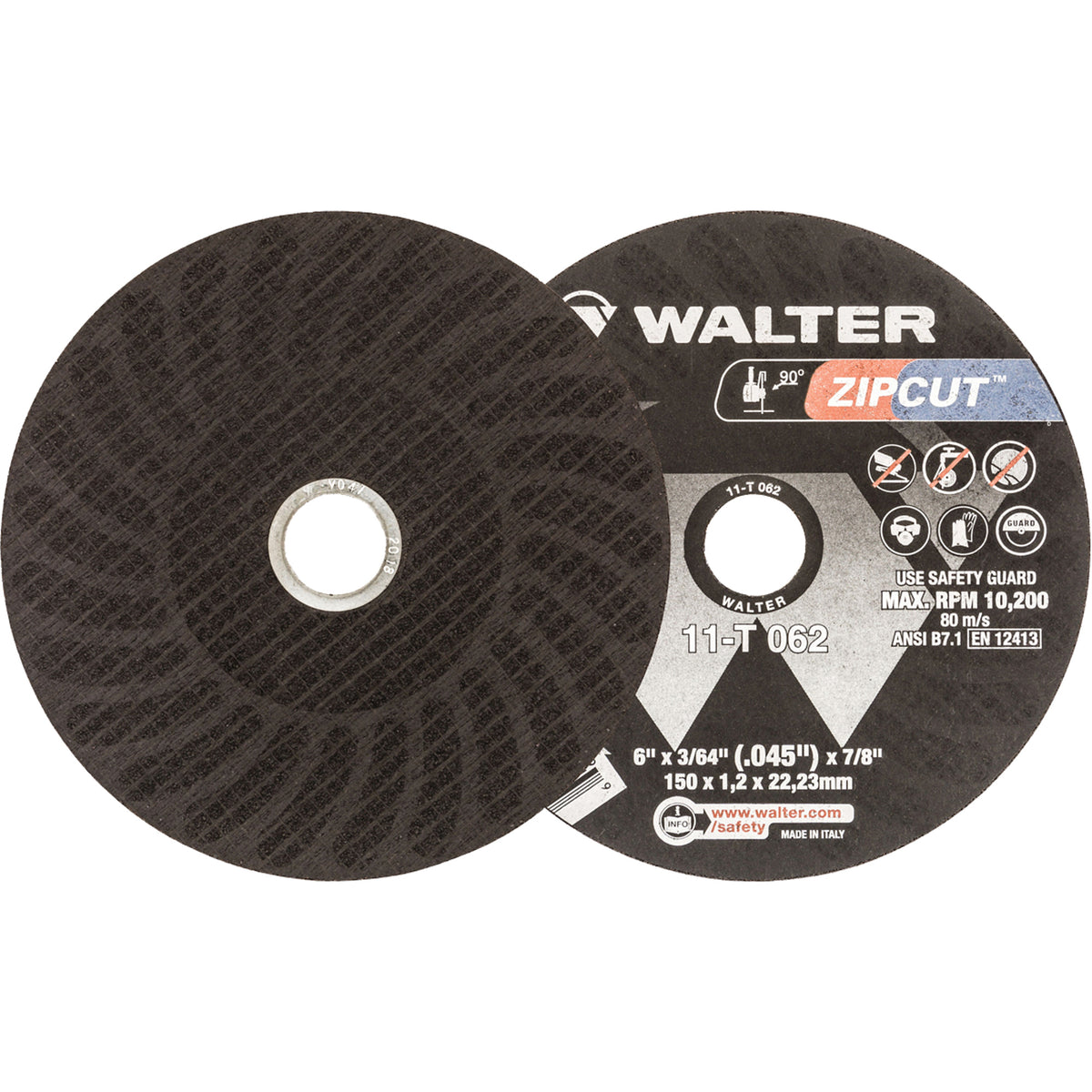 Walter ZIPCUT 6 inch Type 1 aluminum oxide cut-off wheel