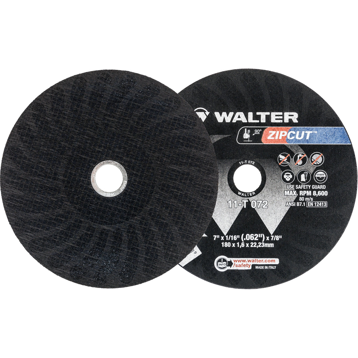 Walter ZIPCUT 7 inch Type 1 aluminum oxide cut-off wheel