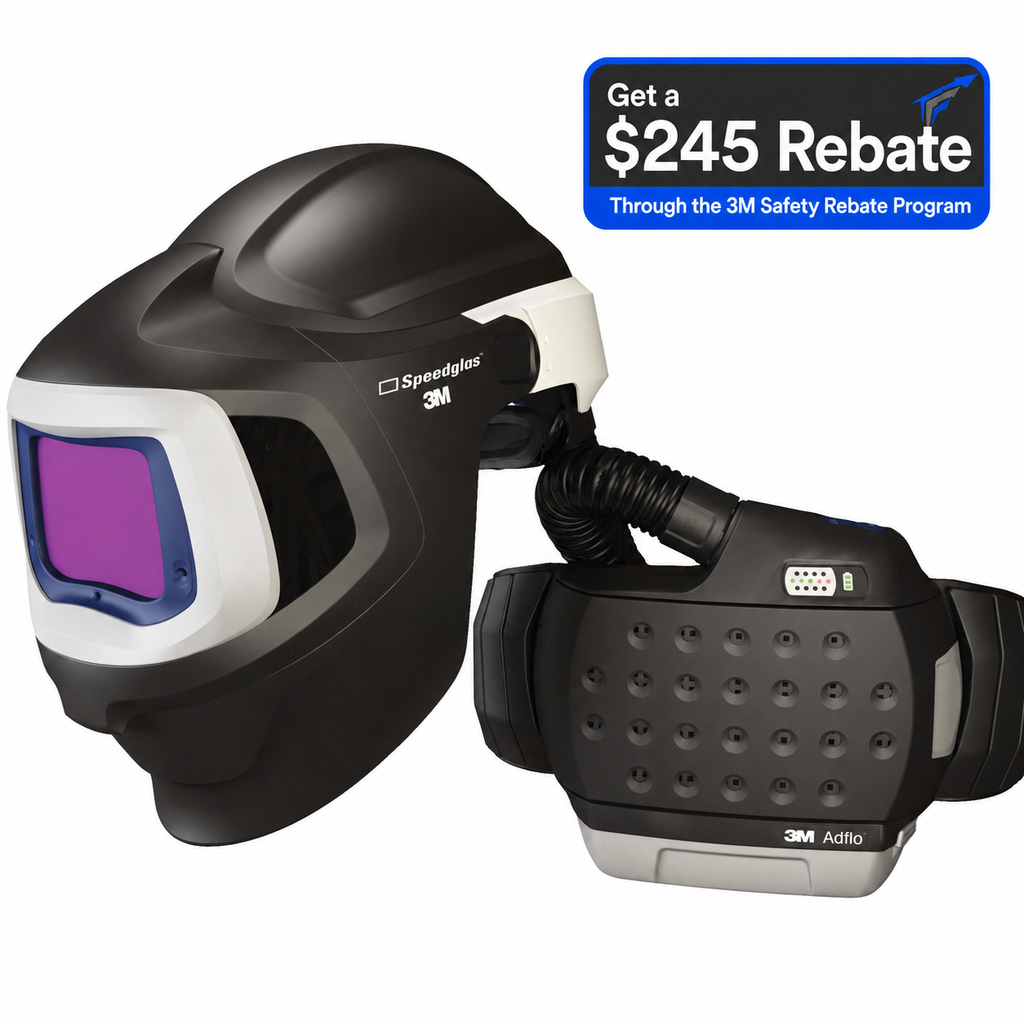 3M Adflo PAPR HE system with Speedglas™ 9100 MP welding helmet
