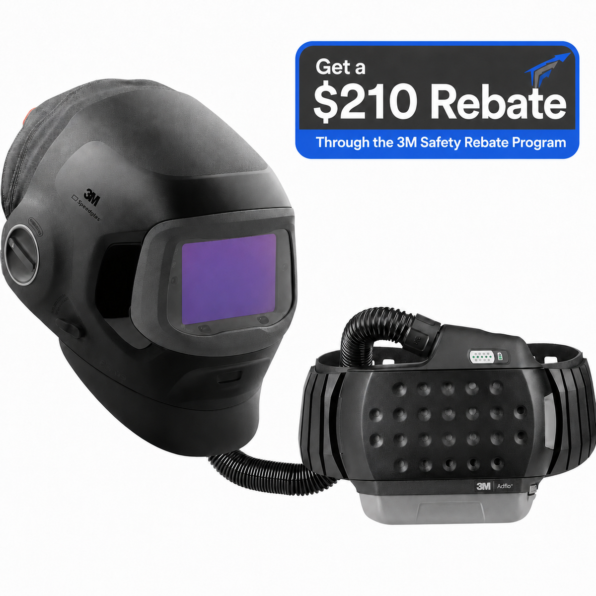 3M Speedglas G5-03 welding helmet with Adflo PAPR