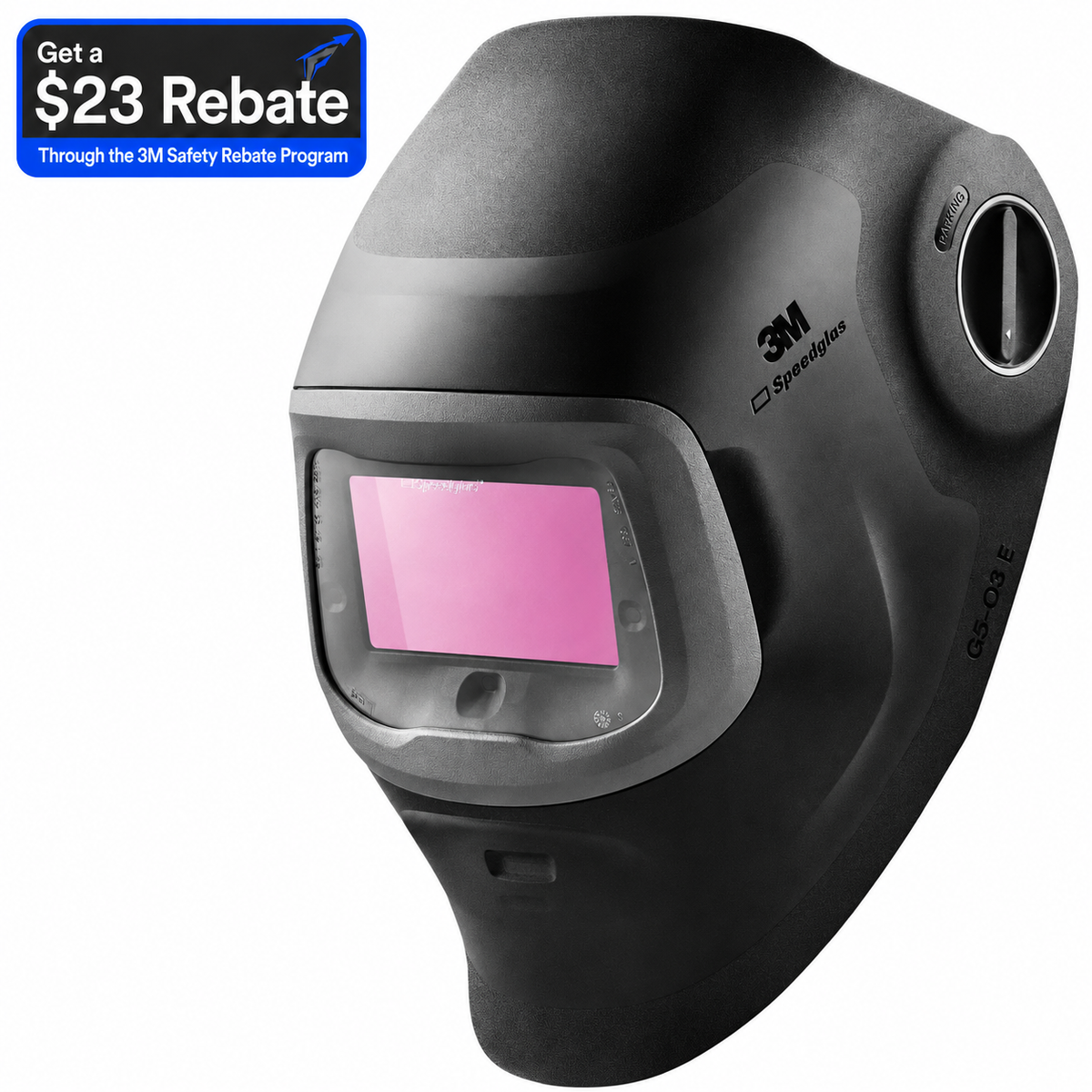 3M Speedglas G5-03 Pro Auto-Darkening Welding Helmet Black