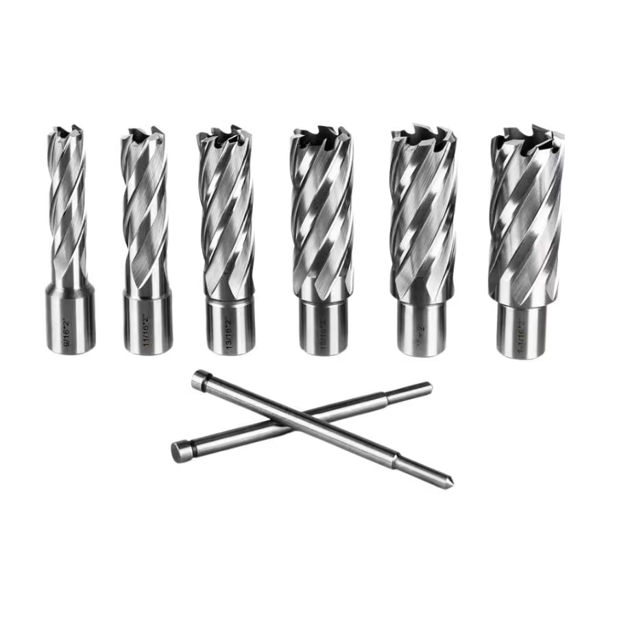 Platinum - ORIGINAL HSS Annular Cutter - Weldon Shank - M2 Steel - 2" Long