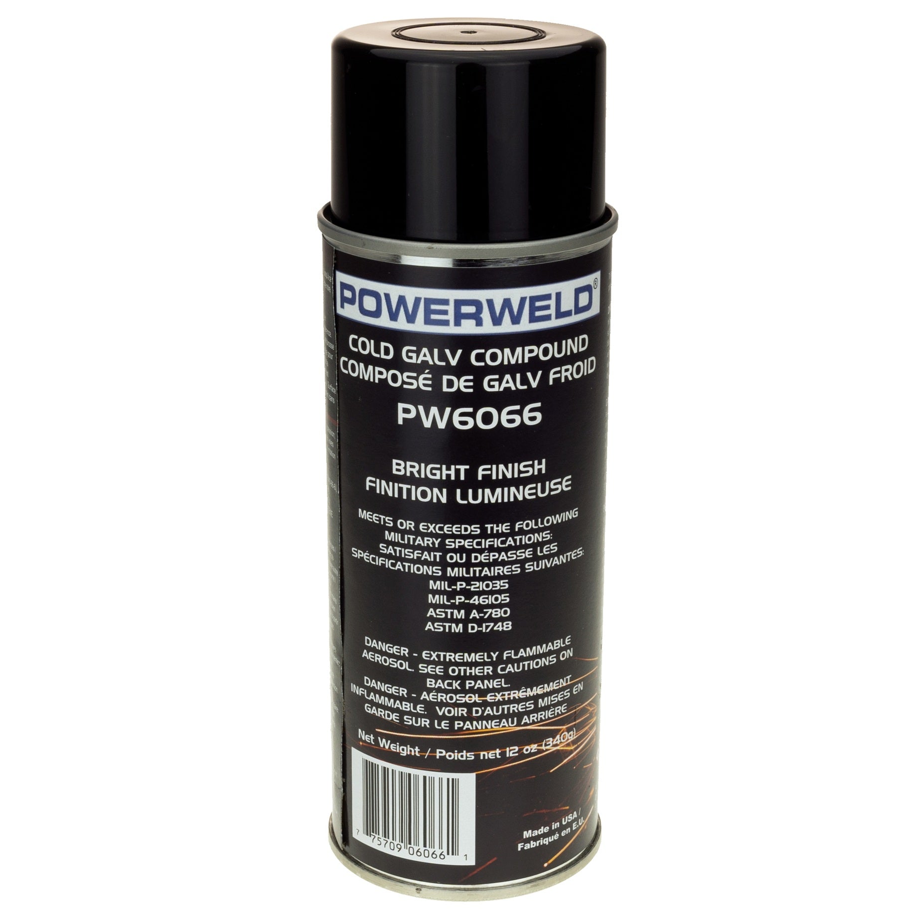 Powerweld - Zinc Galvanisation Bright/Matte Finish 14OZ Aerosol