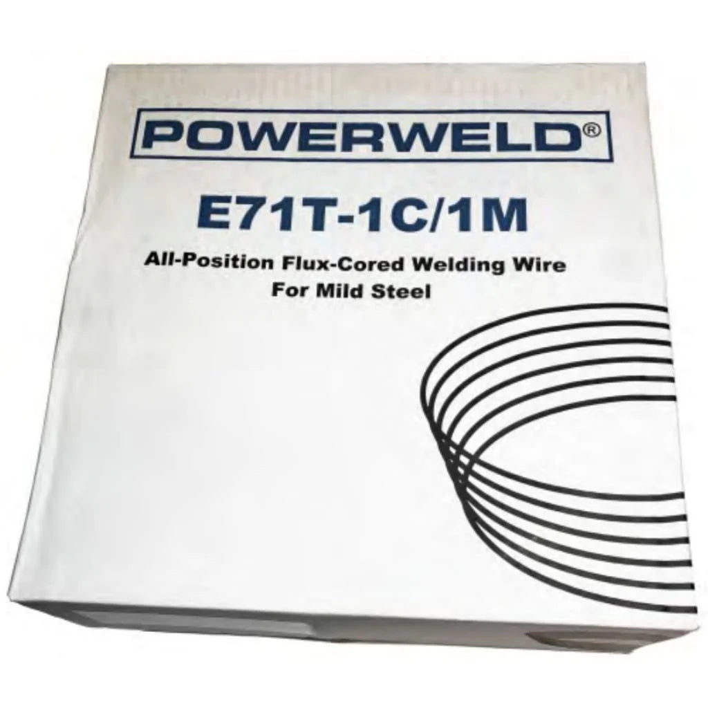 Powerweld - E71T-1C/1M Fil fourré pour acier, toutes positions, MIG