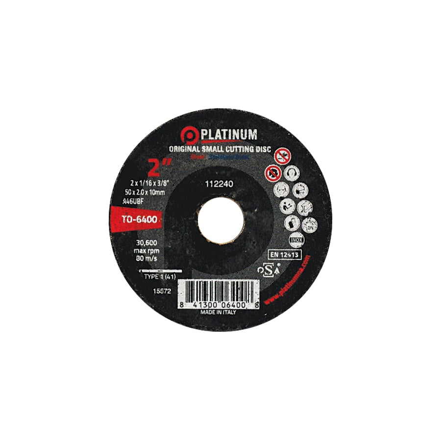 Platinum - ORIGINAL Small Cutting Disc - Type 1 - STEEL/SS - 2"-3'' x 3/8" Arbor