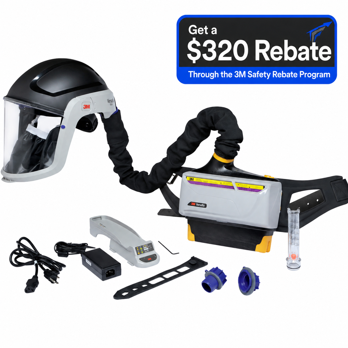 3M Versaflo TR-800-HIK Heavy Industry PAPR Kit intrinsically safe