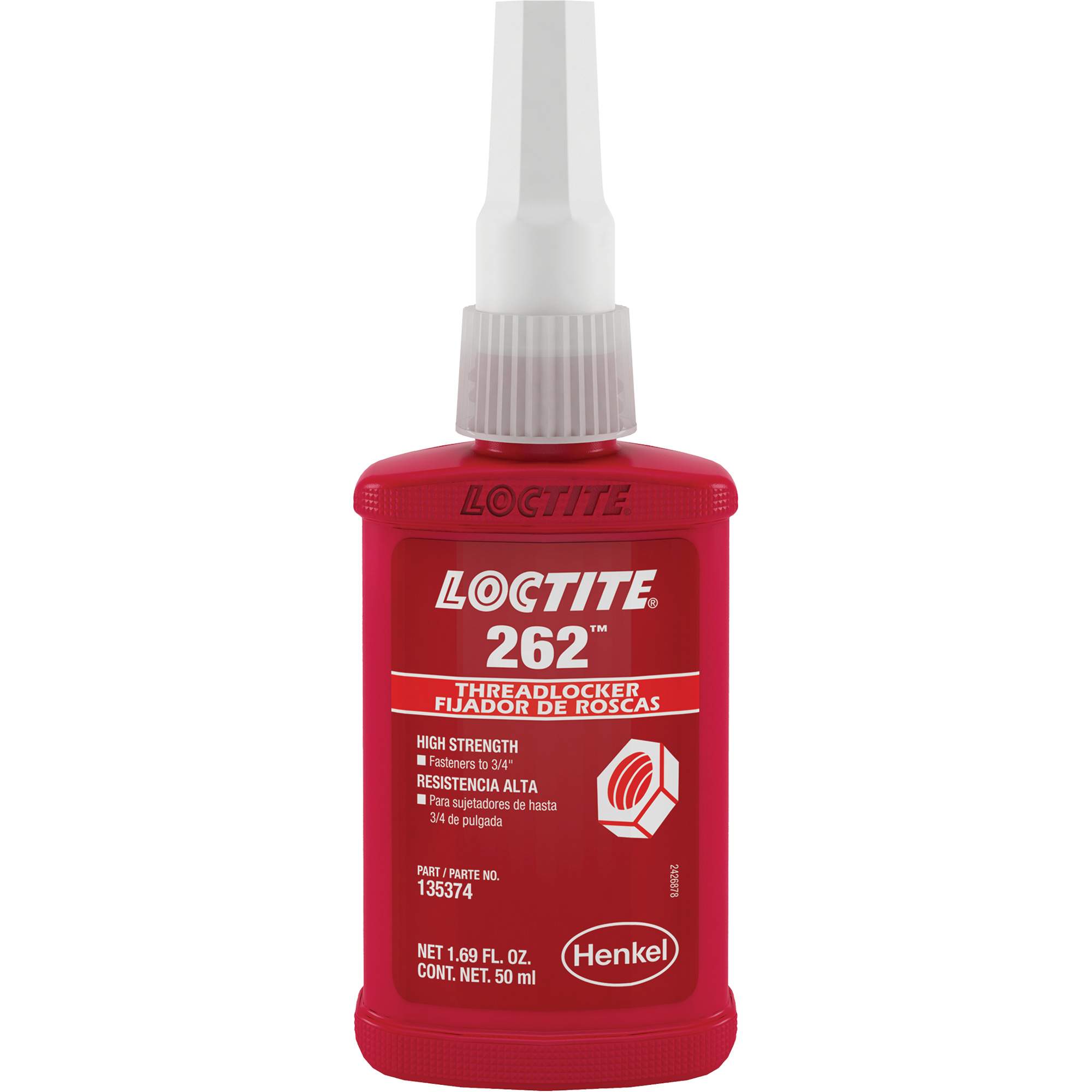Loctite - Threadlocker 262 , Red, High, Bottle