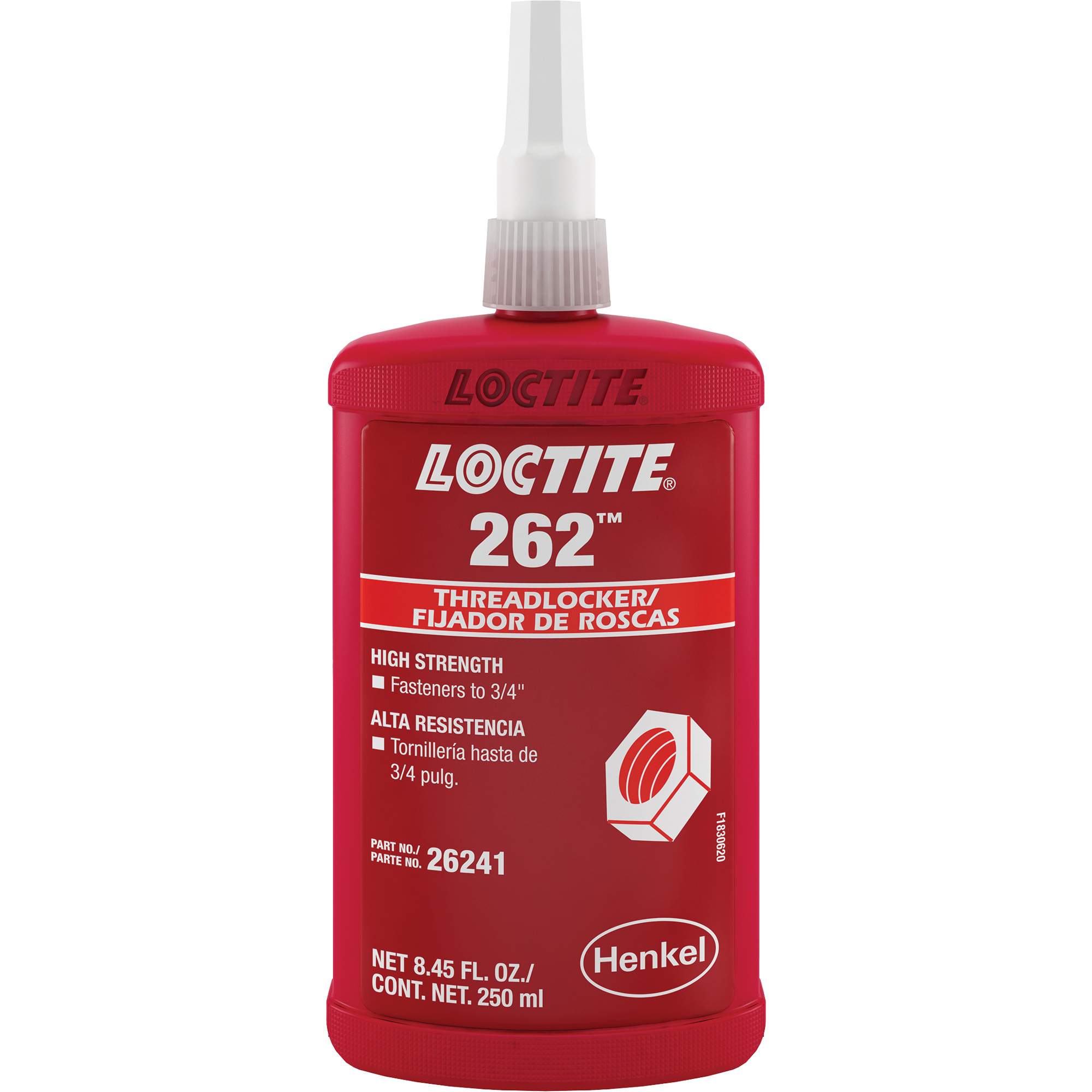 Loctite - Threadlocker 262 , Red, High, Bottle