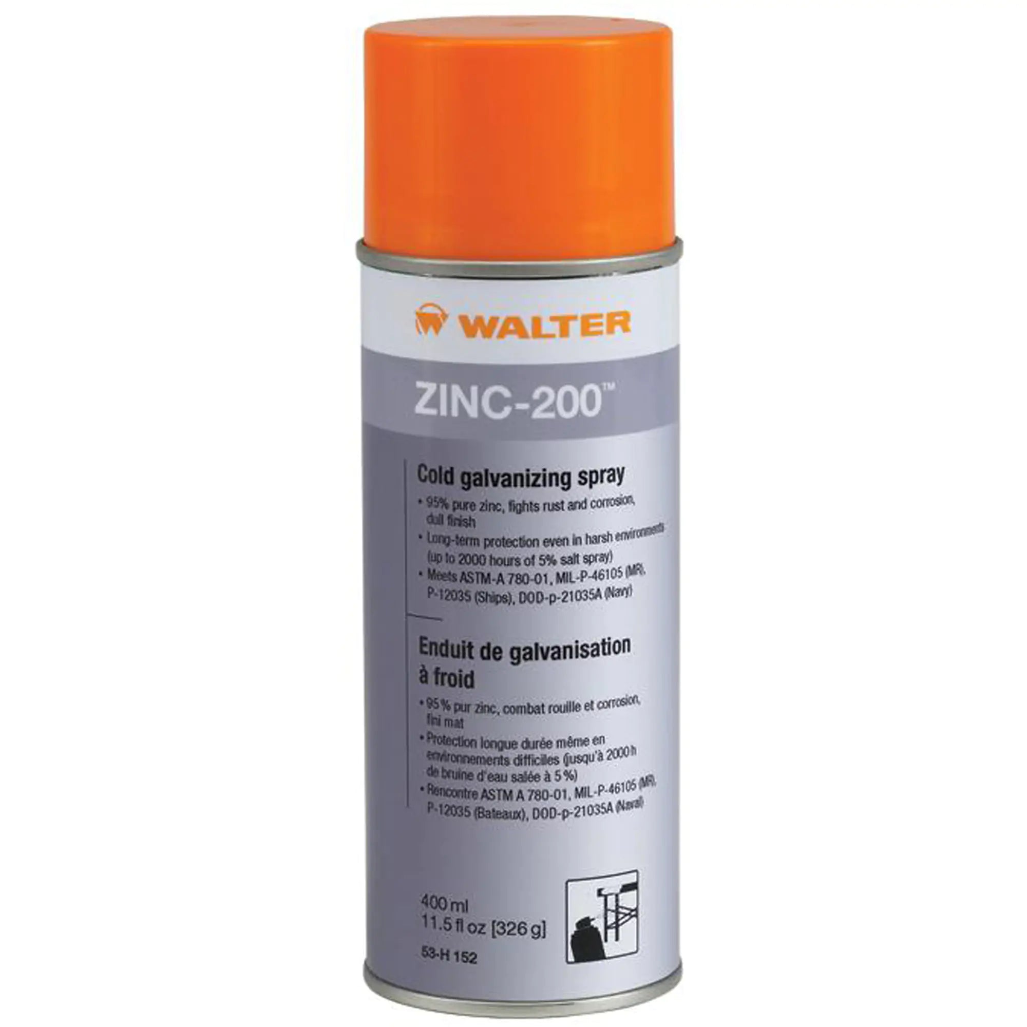 Walter Surface Technologies - Zinc-200™ Cold Galvanizing Spray, Aerosol Can