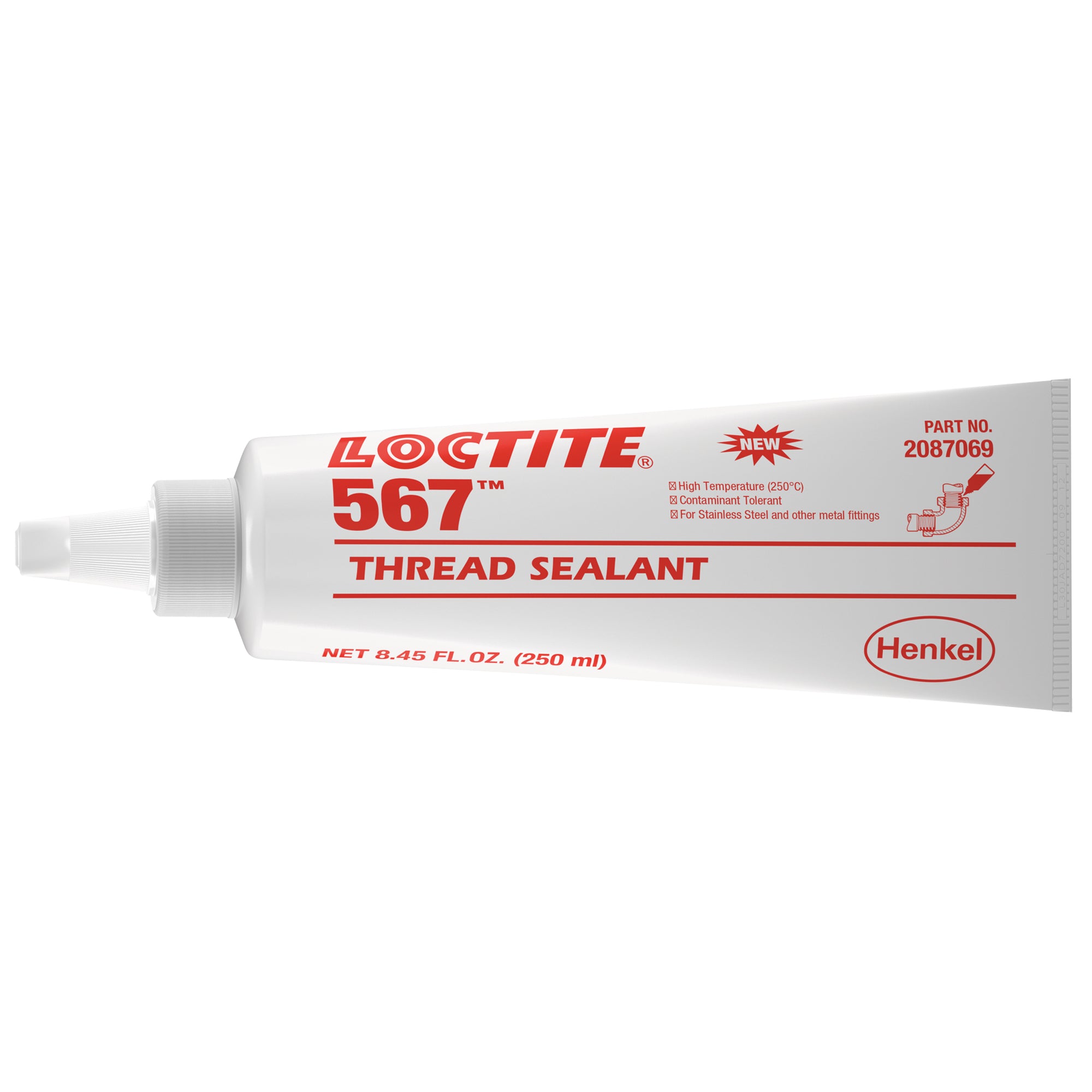 Loctite - 567 High Temperature Thread Sealant,  -53.88° C - 204° C/-65° F - 400° F