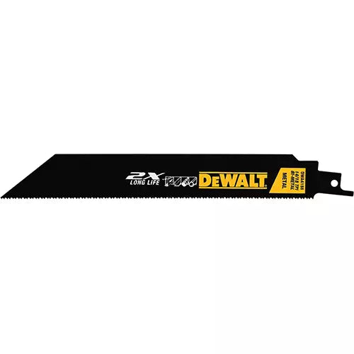 DEWALT - Metal Cutting Reciprocating Saw Blade, Bi-Metal, 14-18 TPI, 8" L x 1" W