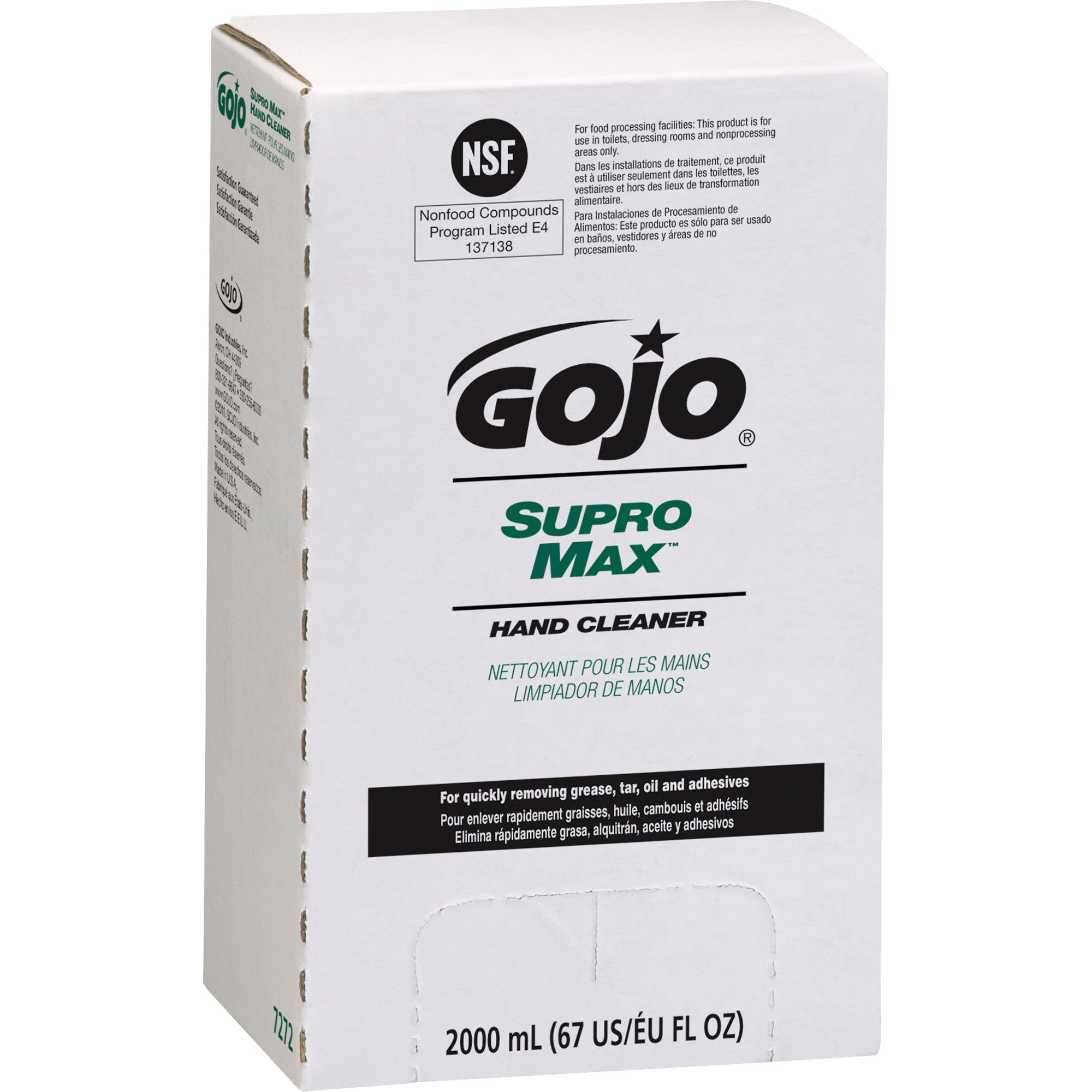 Gojo - Pro™ TDX™ 2000 Supro Max™ Hand Cleaner, Lotion, 2 L, Refill, Unscented