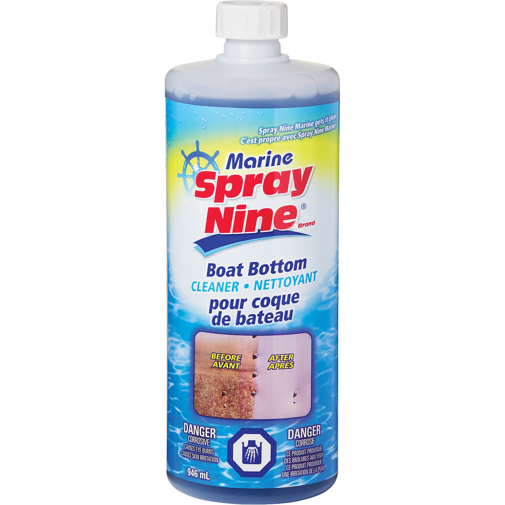 Spray Nine - Nettoyant de fond de bateau Spray NineMD, 946 ml, Bouteille