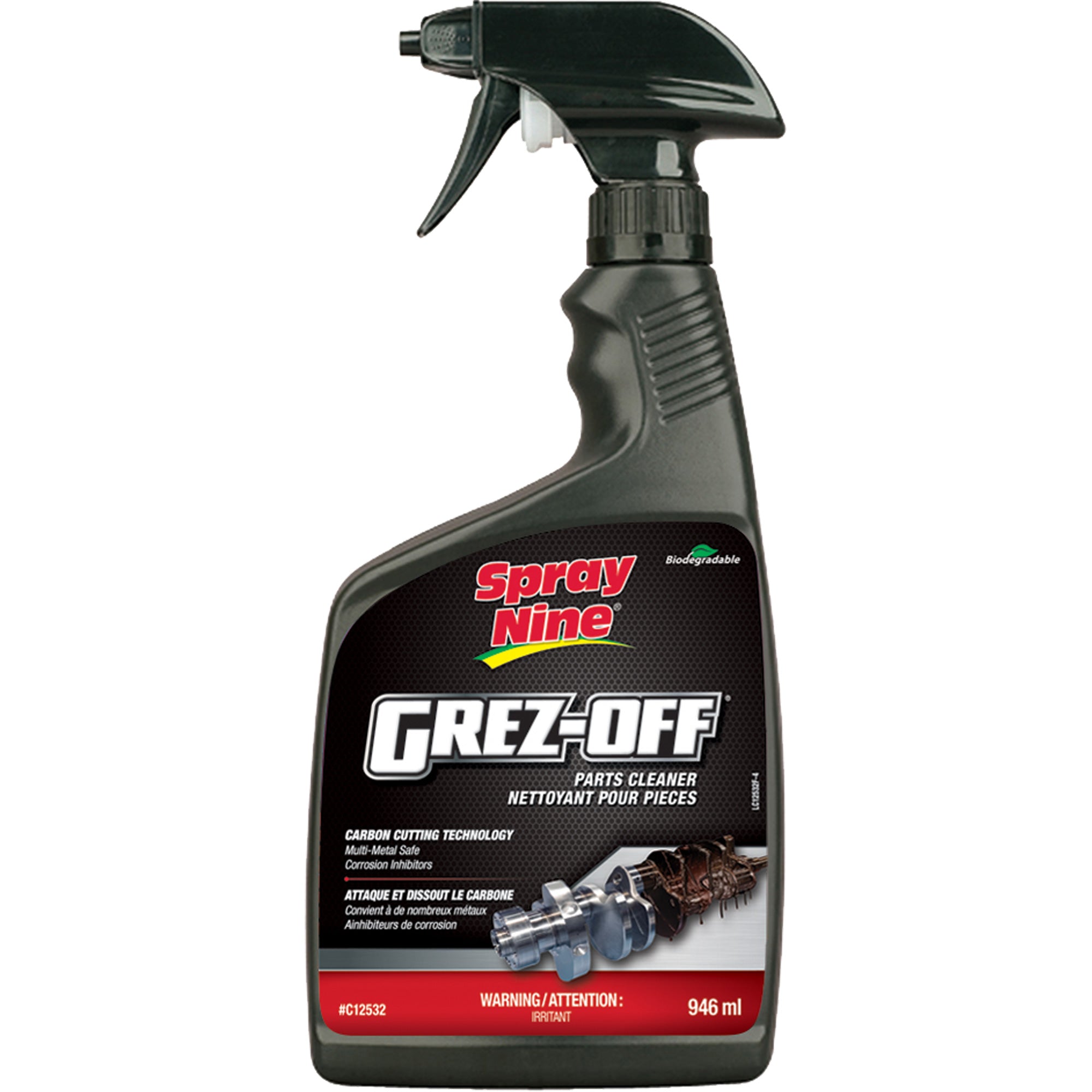 Spray Nine - Dégraissant Grez-Off, Bouteille à gâchette