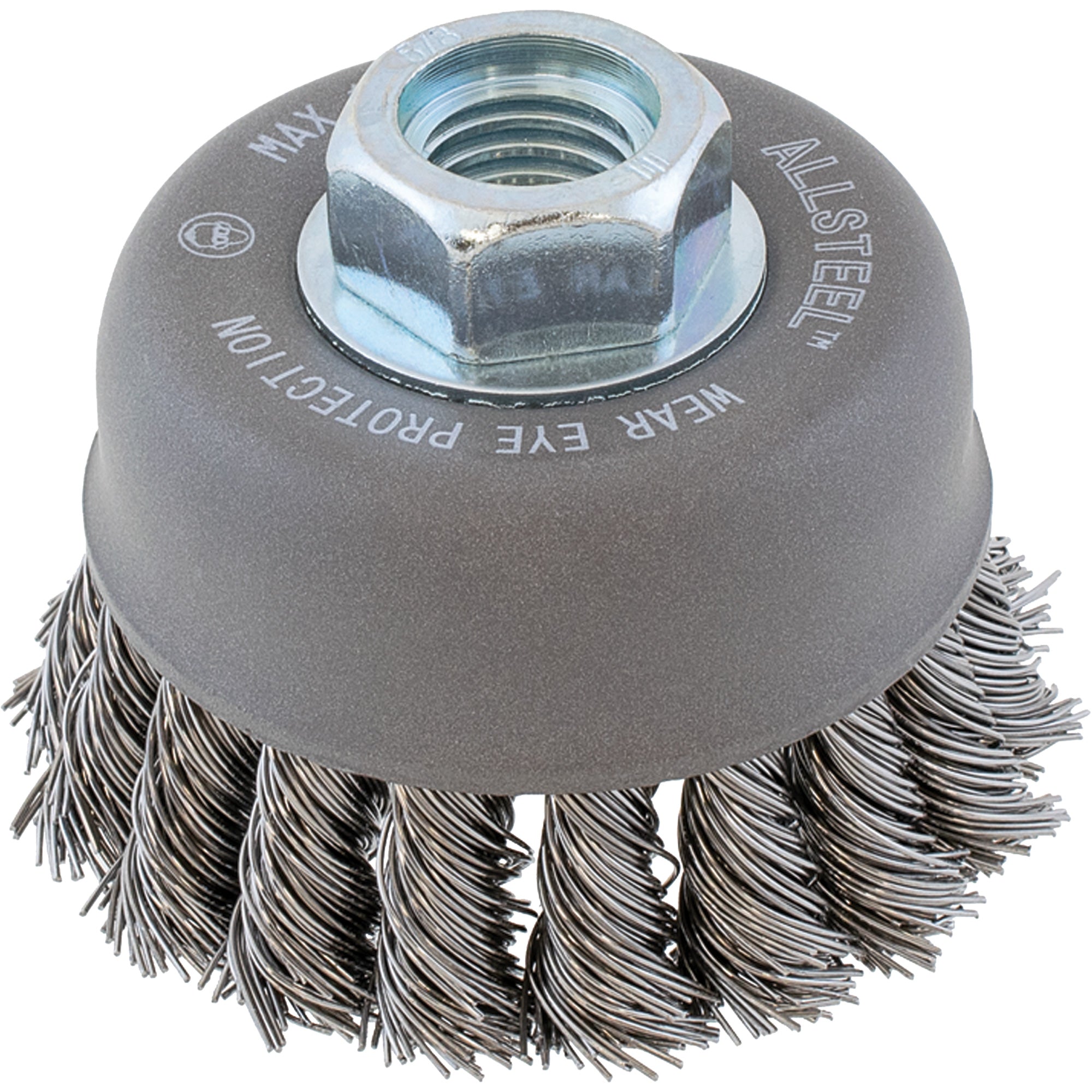 Walter Surface Technologies - AllSteel™ Wire Brush, 3" Dia. x 5/8"-11 Arbor