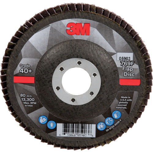 3M 769F Quick Change Flap Disc 4-1/2 inch and 5 inch 40+ grit