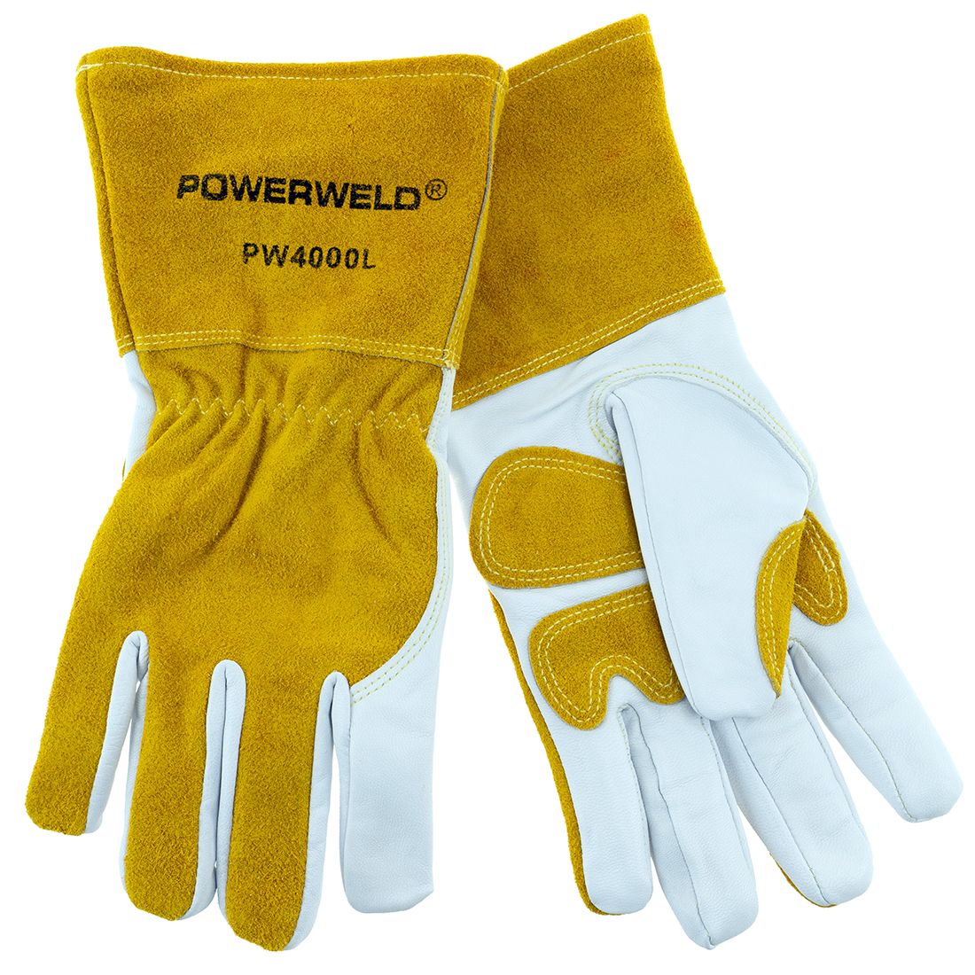 Powerweld - Gants de soudure MIG en peau de chèvre de qualité supérieure