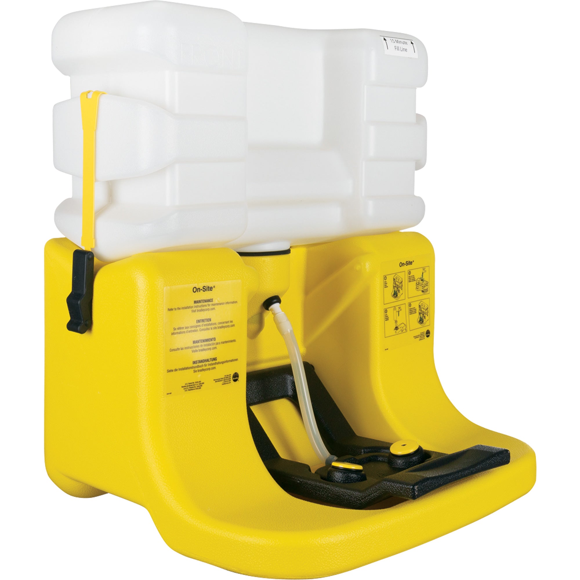 Bradley - Douche oculaire On-SiteMD, Alimenté par gravité, Capacité 7 gal., Conformité ANSI Z358.1