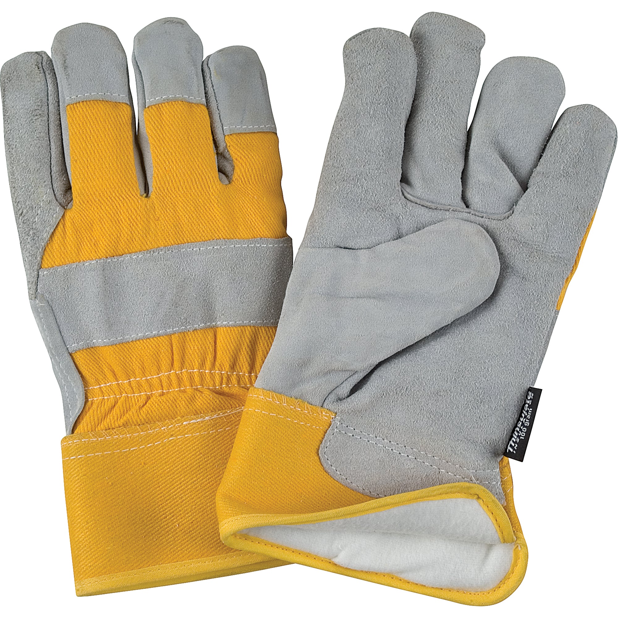 Zenith - Gants d'ajusteur doublés pour l'hiver à chaleur supérieure, Paume en Cuir de vache refendu, Doublure en Thinsulate