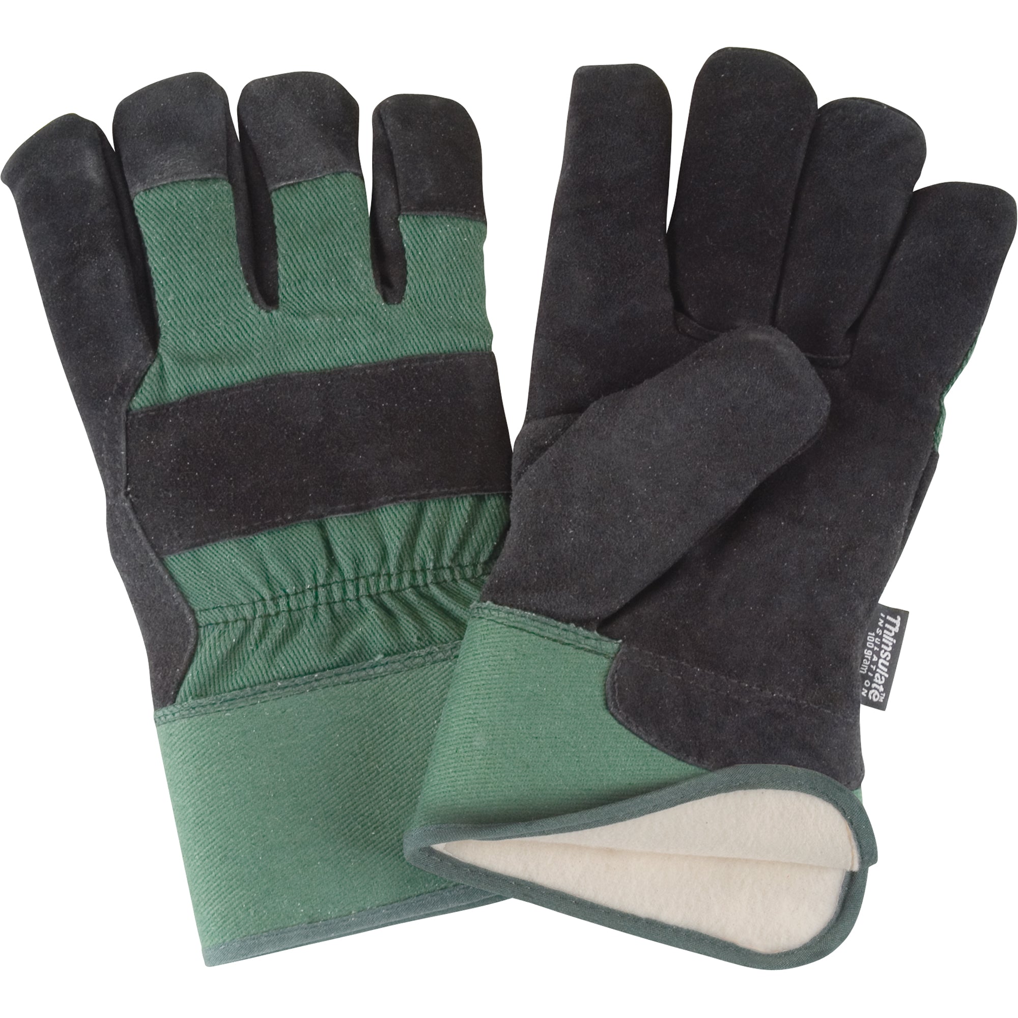 Zenith - Gants d'ajusteur doublés pour l'hiver à chaleur supérieure, Paume en Cuir de vache refendu, Doublure en Thinsulate