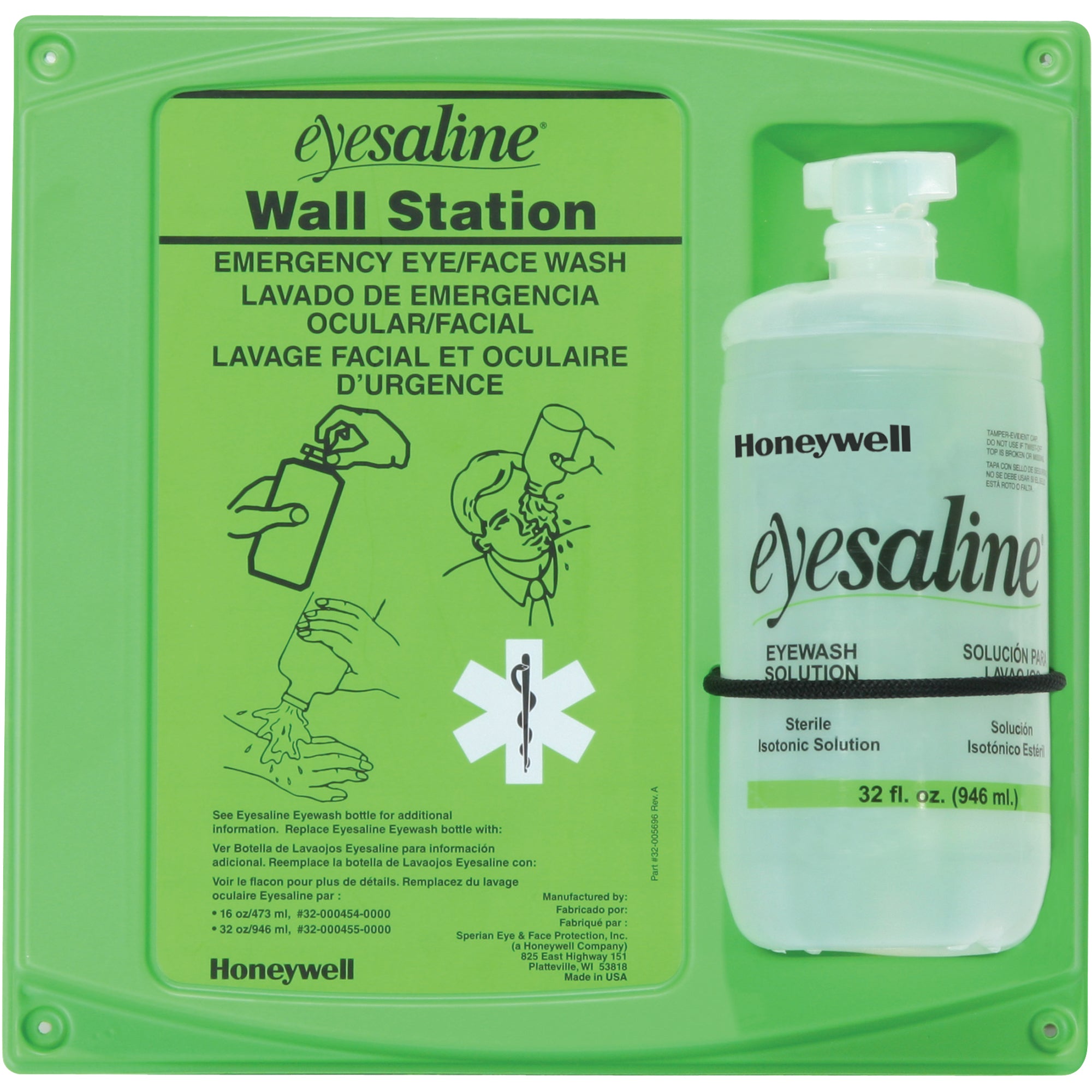 Honeywell - Saline Eyewash Wall Station