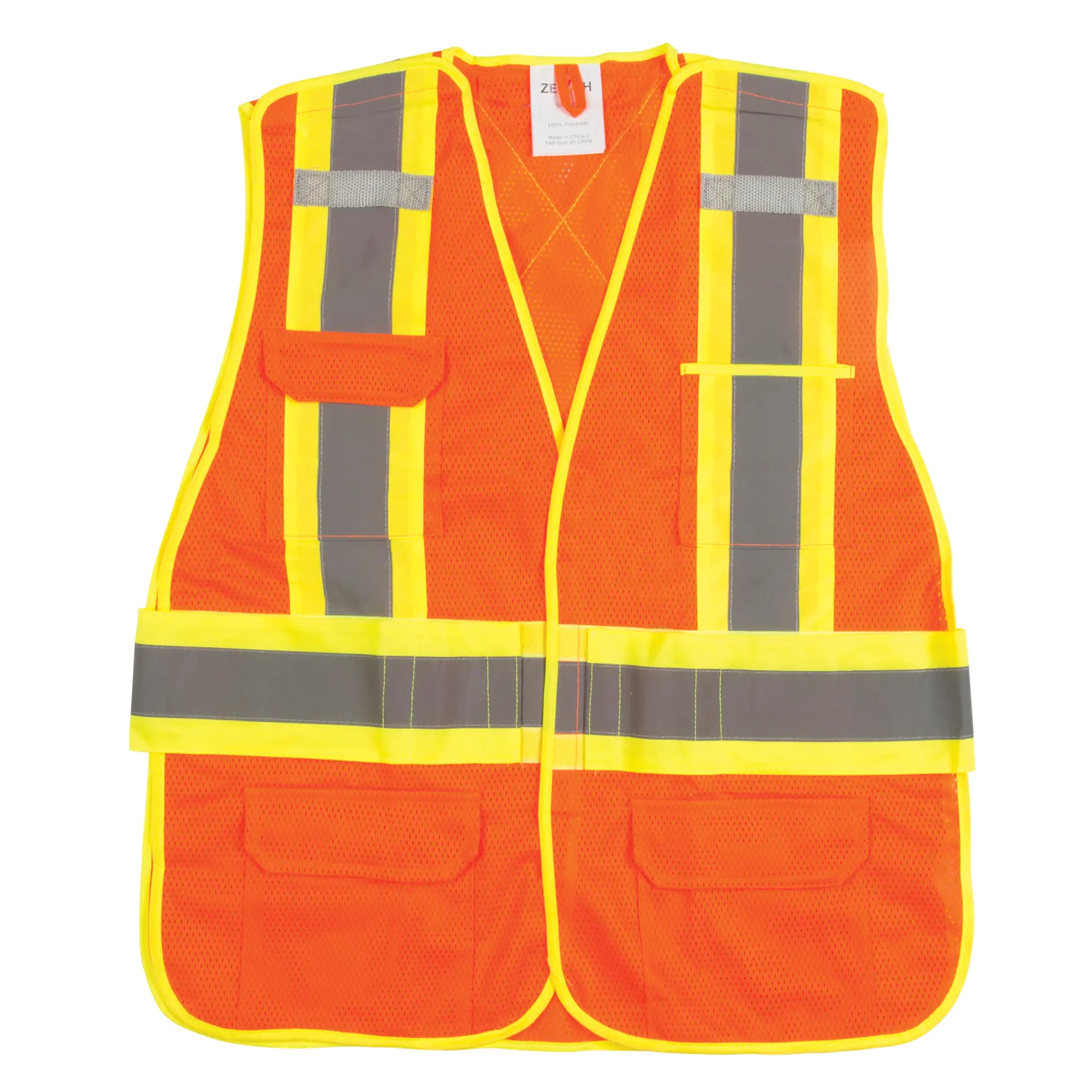 Zenith - Veste d'arpenteur haute visibilité, conforme à la CSA, Polyester