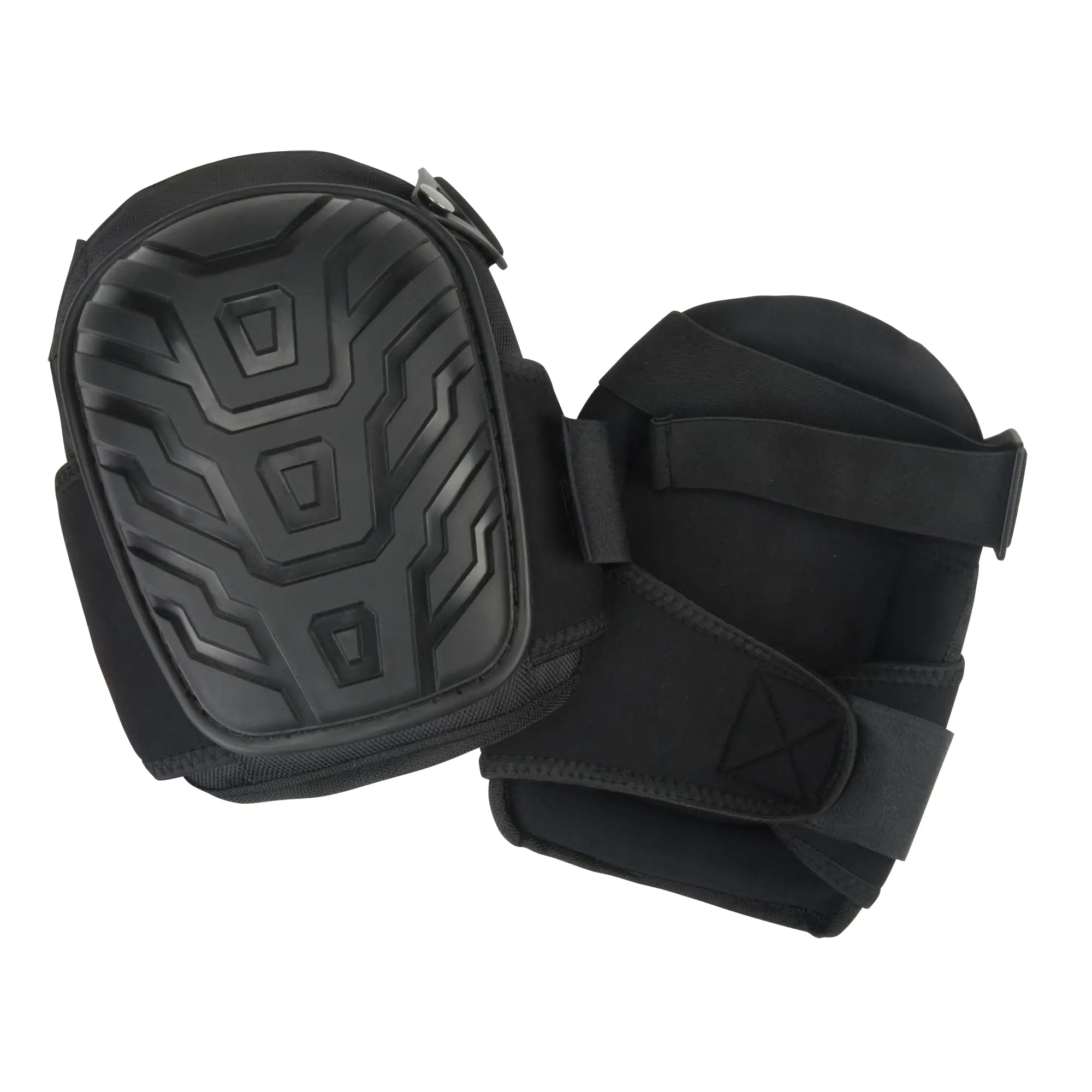 Zenith - PVC Cap Knee Pads, Buckle/Hook and Loop Style, Plastic Caps, Foam Pads