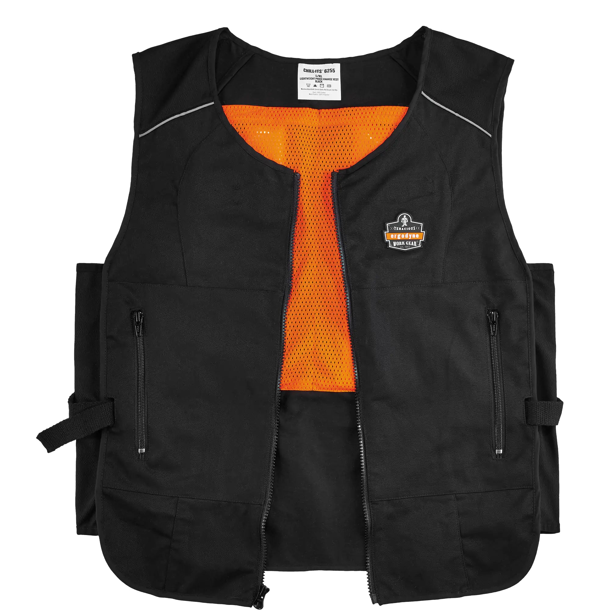 Ergodyne - Chill-Its® 6260 Lightweight Phase Change Cooling Vest with Packs, Black