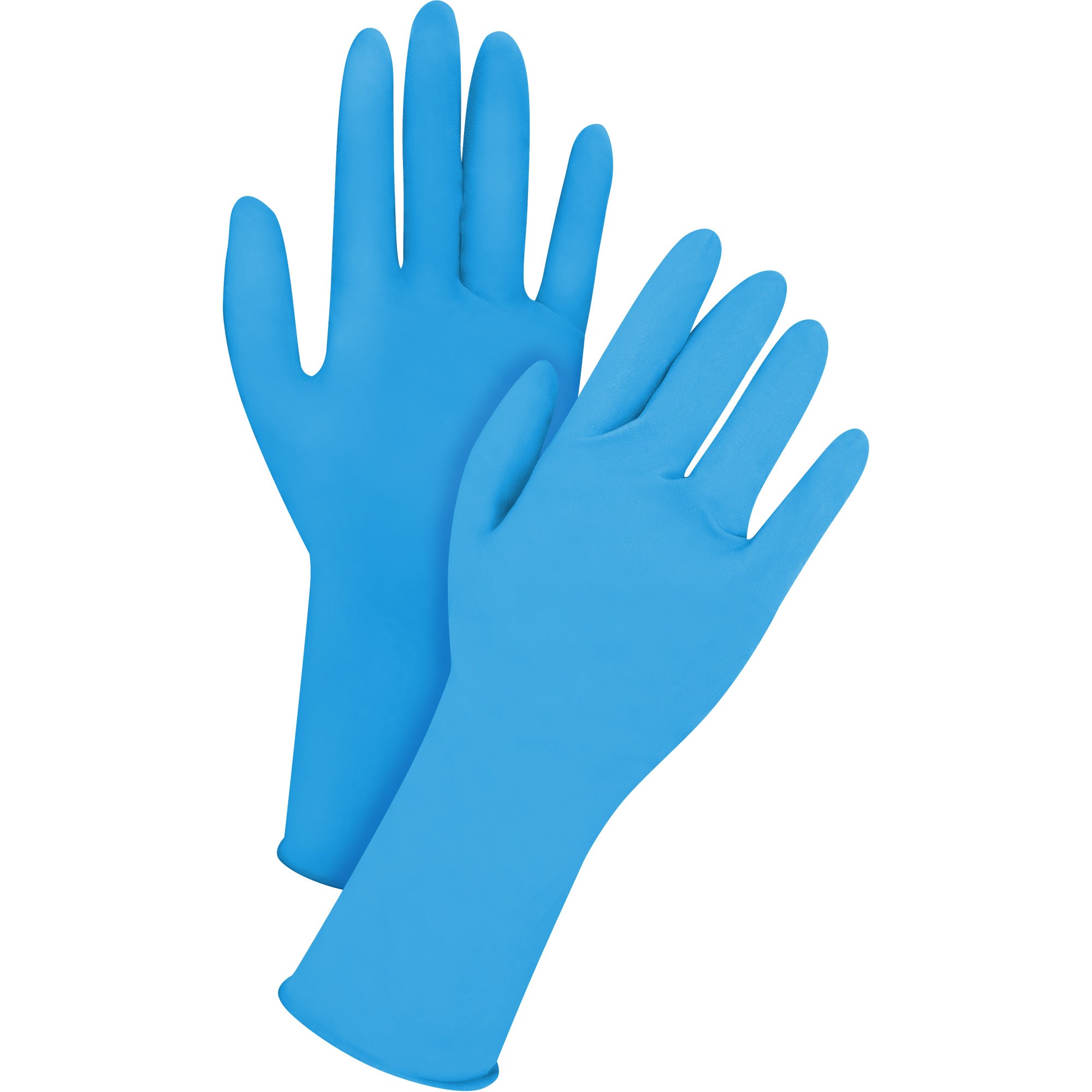 Zenith - Disposable Gloves, X-Large, Latex, 14-mil, Powder-Free, Blue (Box of 50)