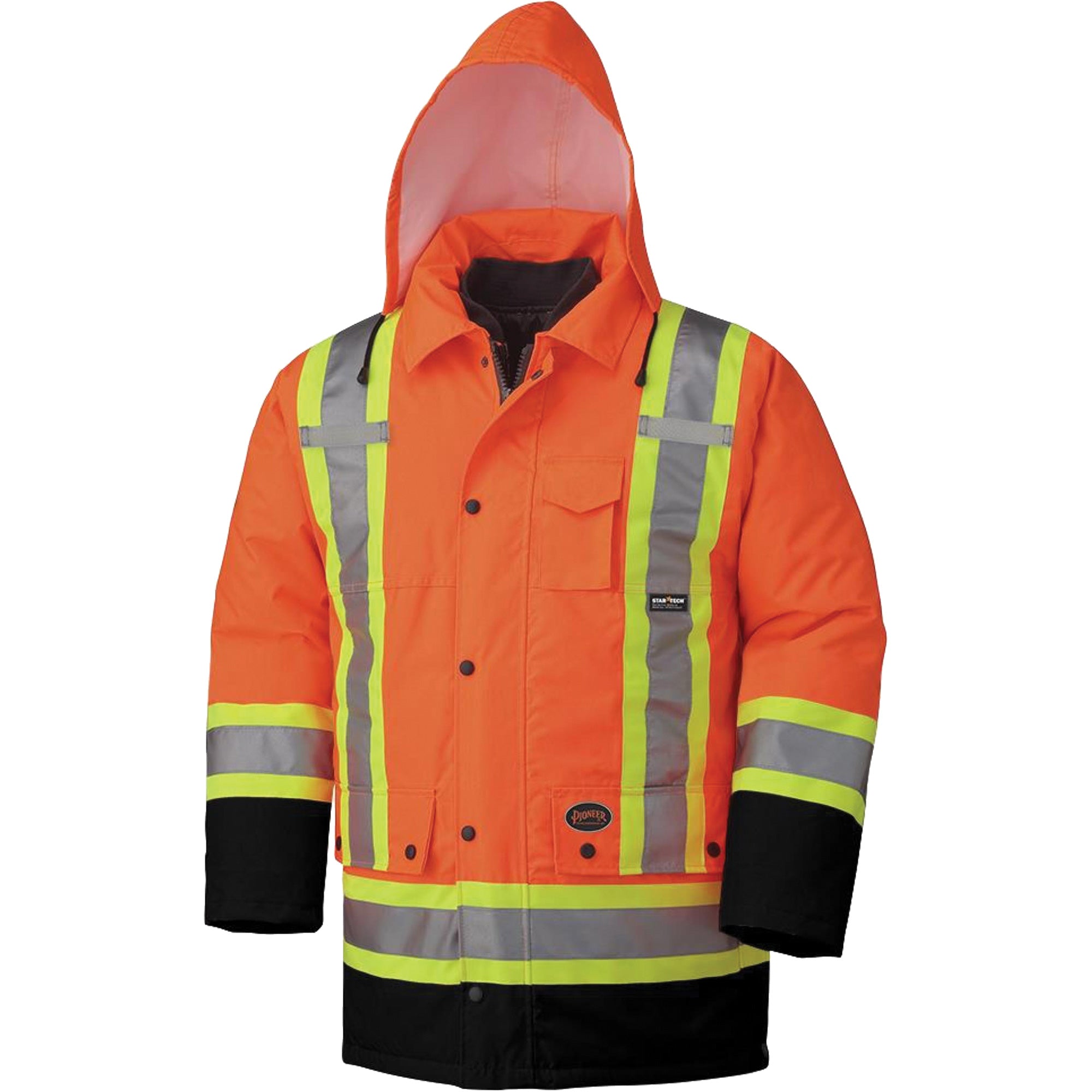 Pioneer - 5020BB Manteau imperméable 7 en 1, Orange haute visibilité