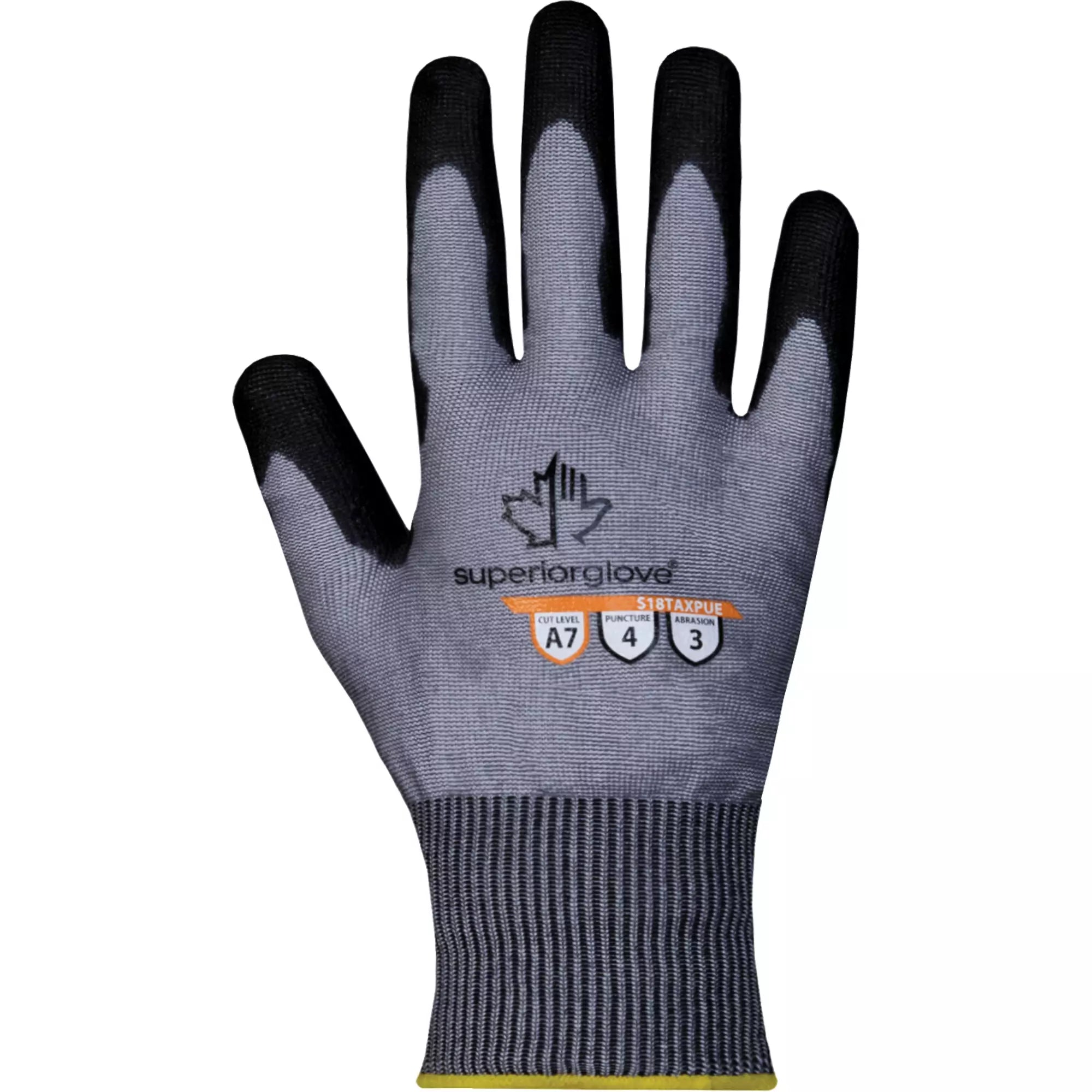 Superior Glove Works Ltd. - S18TAXPUE Cut-Resistant Gloves, 18 Gauge, Polyurethane Coated, TenActiv™ Shell, ASTM ANSI Level A7