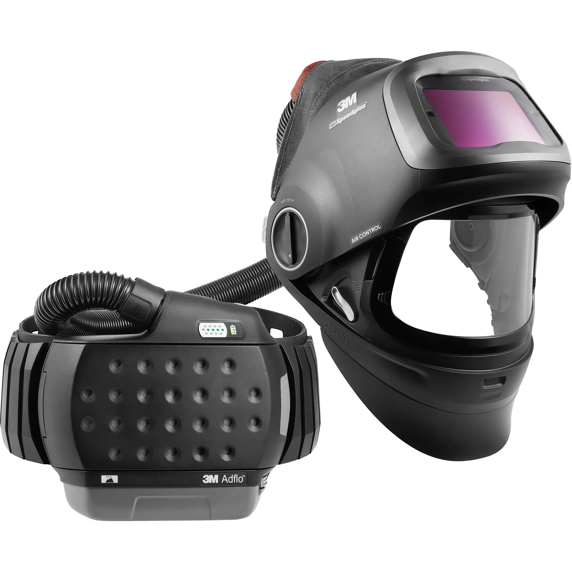 3M - Speedglas™ G5-01 Heavy-Duty Welding Helmet with Adflo™ PAPR Assembly, Welding Helmet, Lithium-Ion Battery