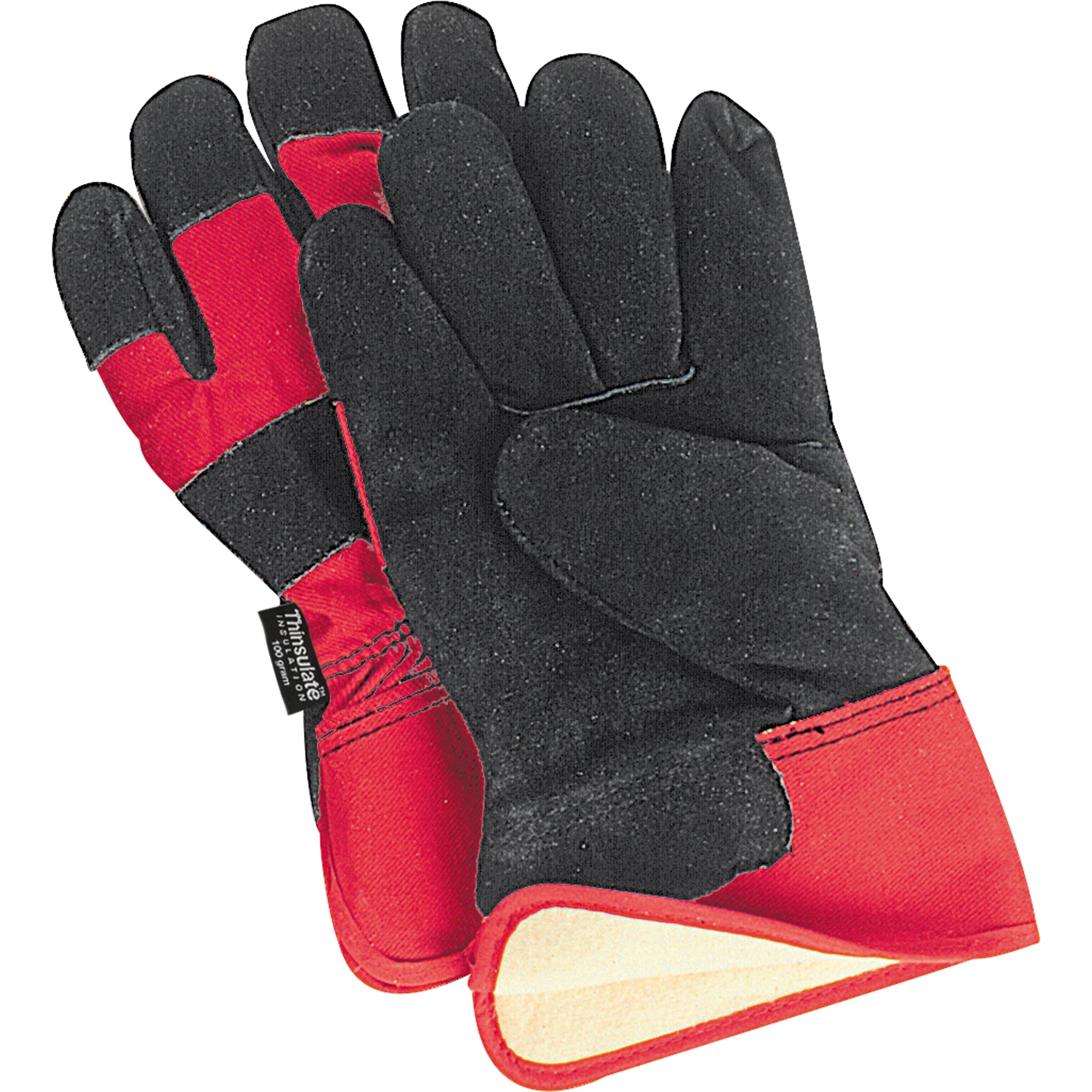 Zenith - Gants d'ajusteur doublés pour l'hiver à chaleur supérieure, Paume en Cuir de vache refendu, Doublure en Thinsulate
