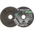 Walter Technologies Pour Surface - Meule à tronçonner Zip AluMC, 4-1/2"-5" x 3/64", Arbre de 7/8", Type 1, Oxyde d'aluminium
