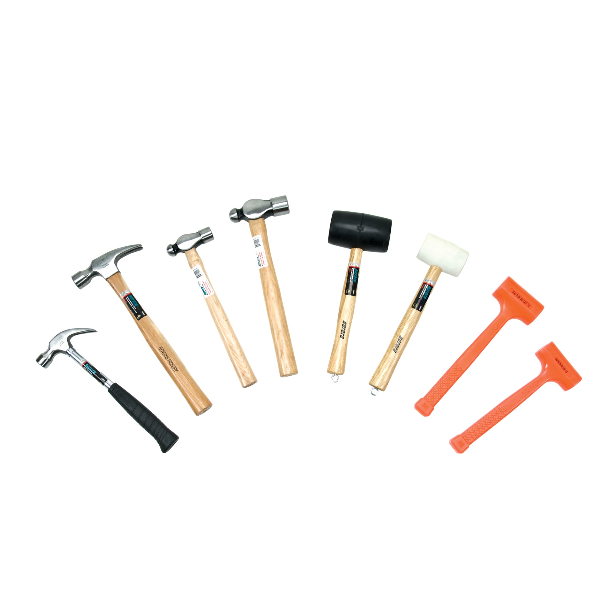 Aurora Tools - Universal Hammer Set, 8 Pieces