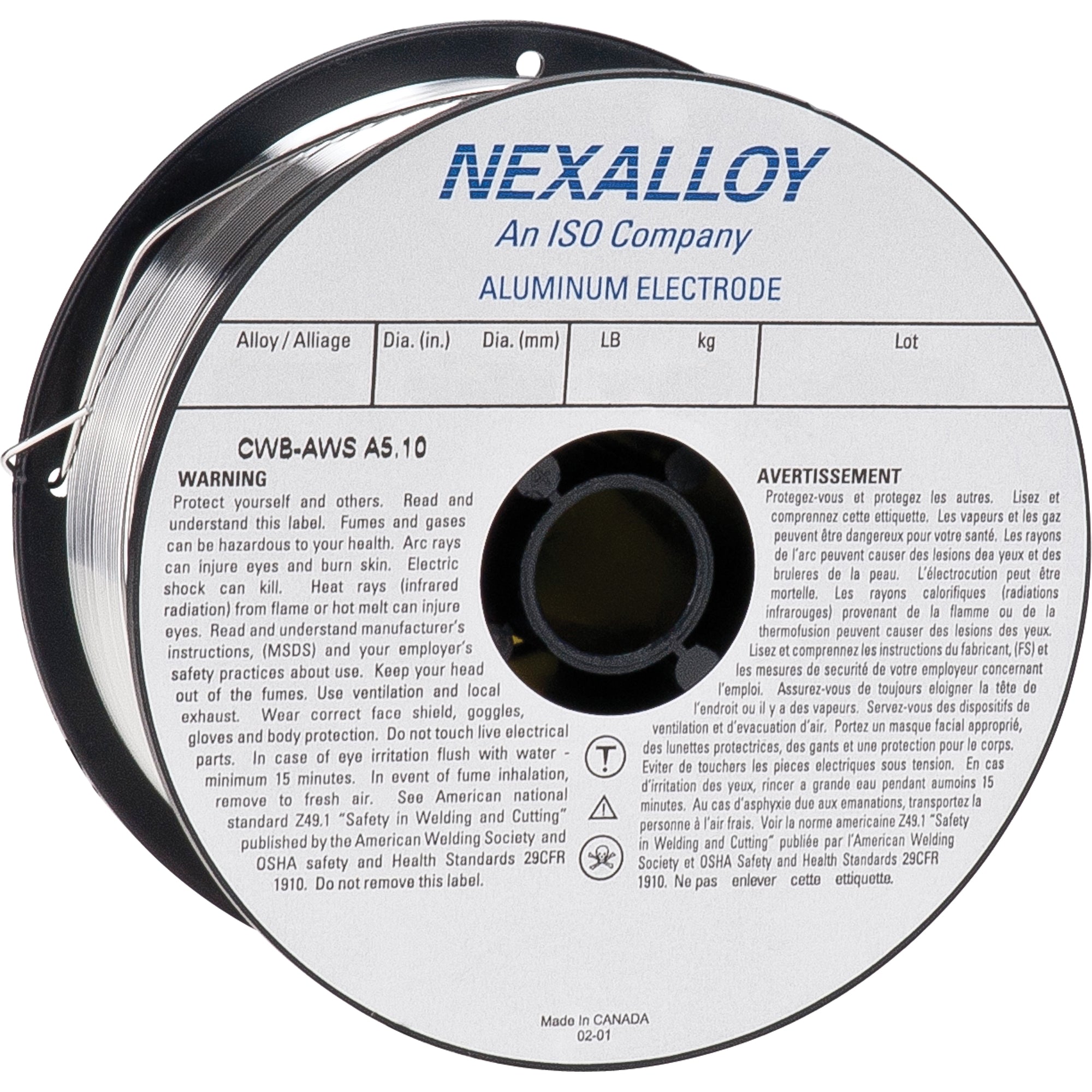Nexal - Aluminium 1 lb Mig Spool (4" Spool Size)