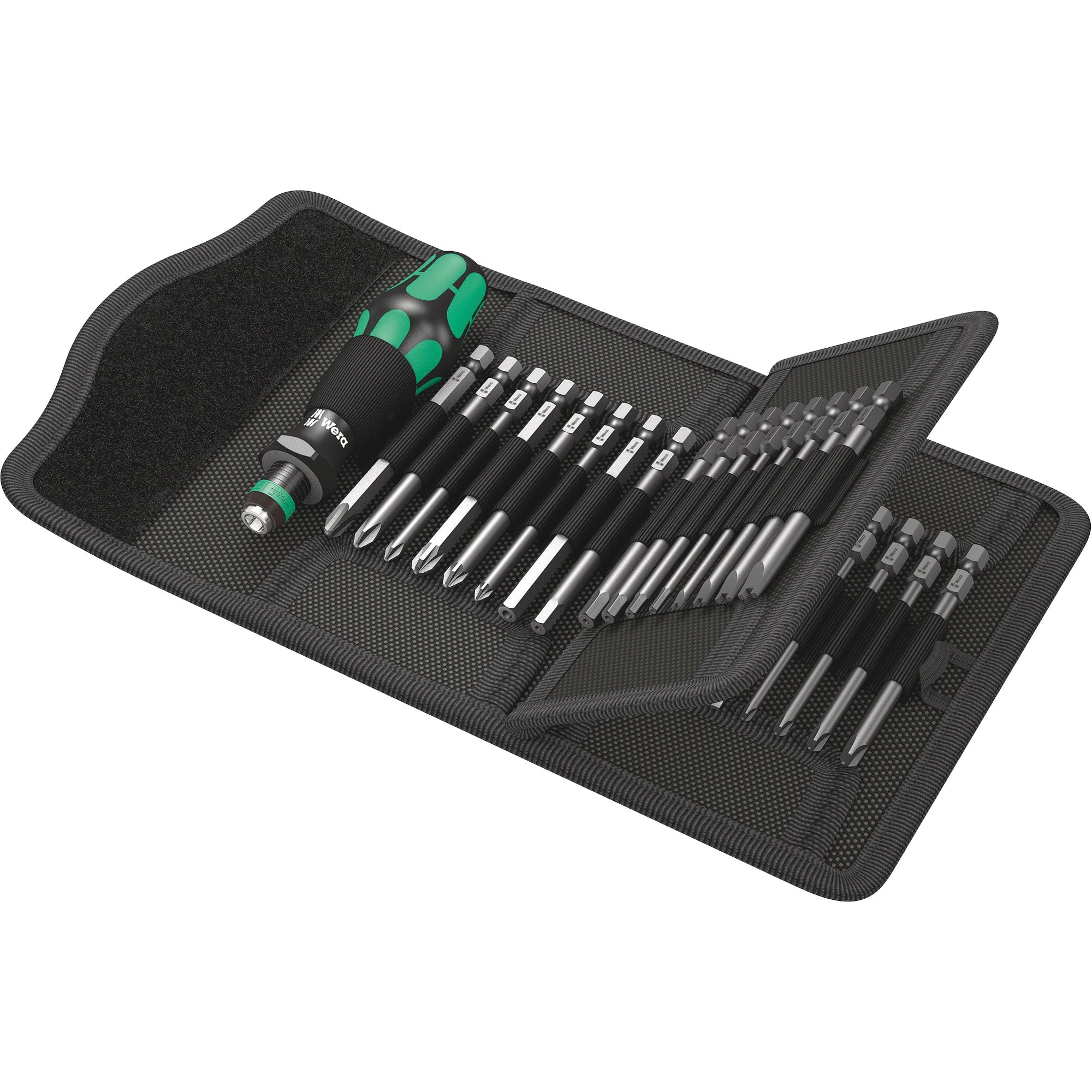 Wera Tools - Jeu de tournevis Multi 62 Kraftform Kompakt 33 mcx, 6-5/16" lo, Prise Plastique