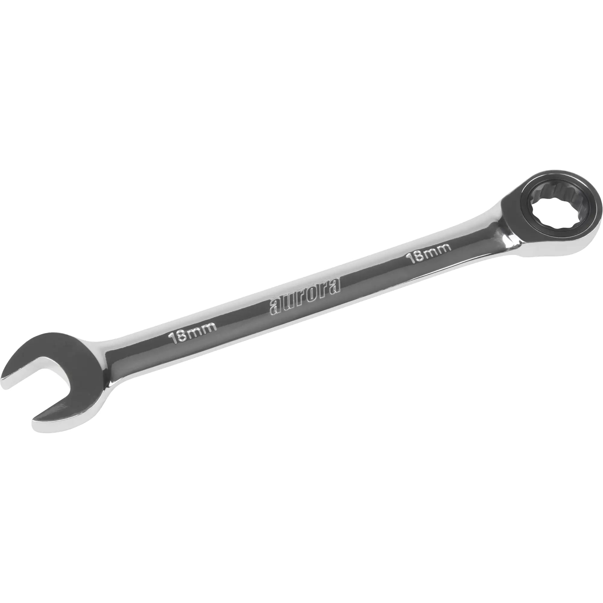 Aurora Tools - Metric Ratcheting Combination Wrench, 12 Point, Chrome Finish