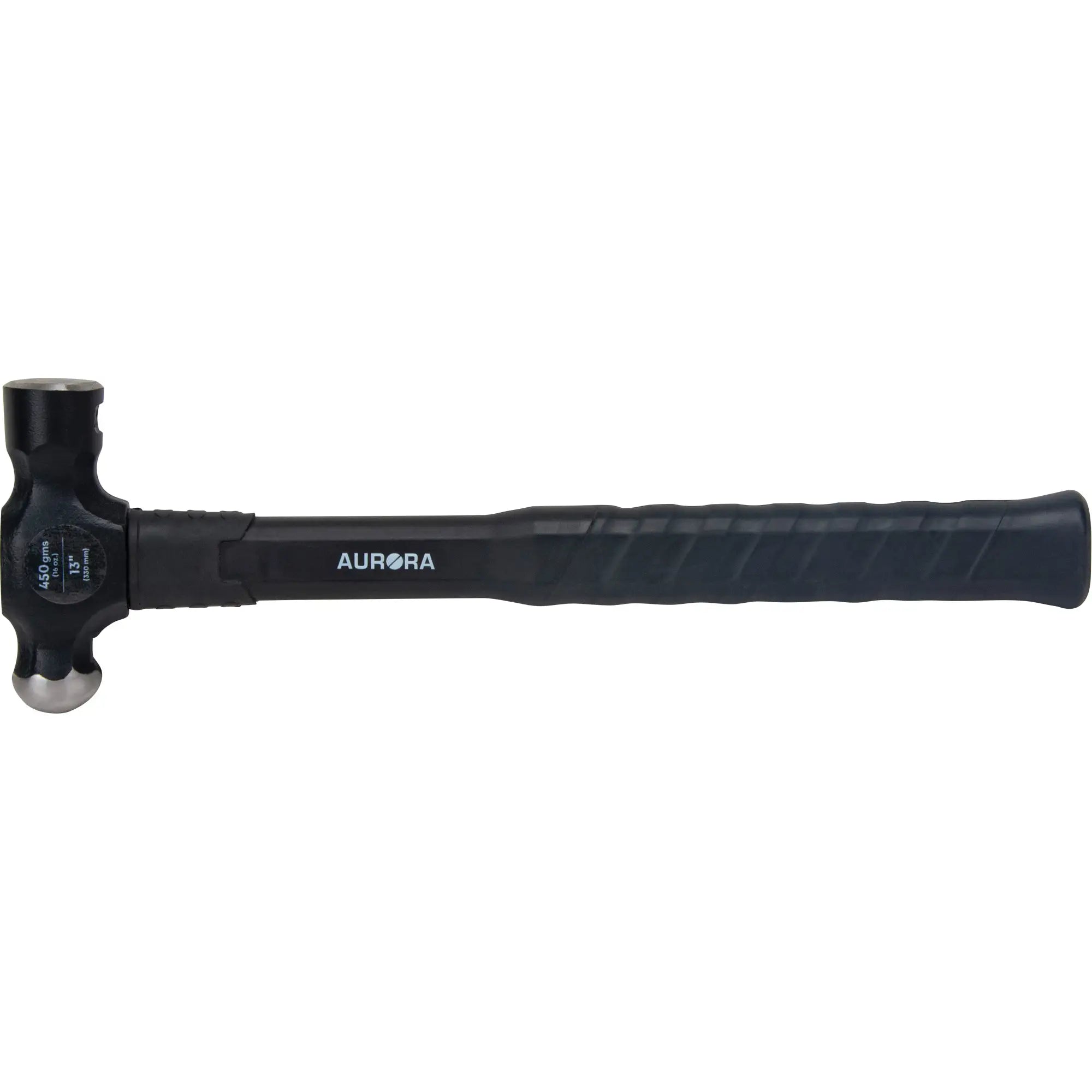 Aurora Tools - Ball Pein Hammer, Plain Face, Fibreglass Handle
