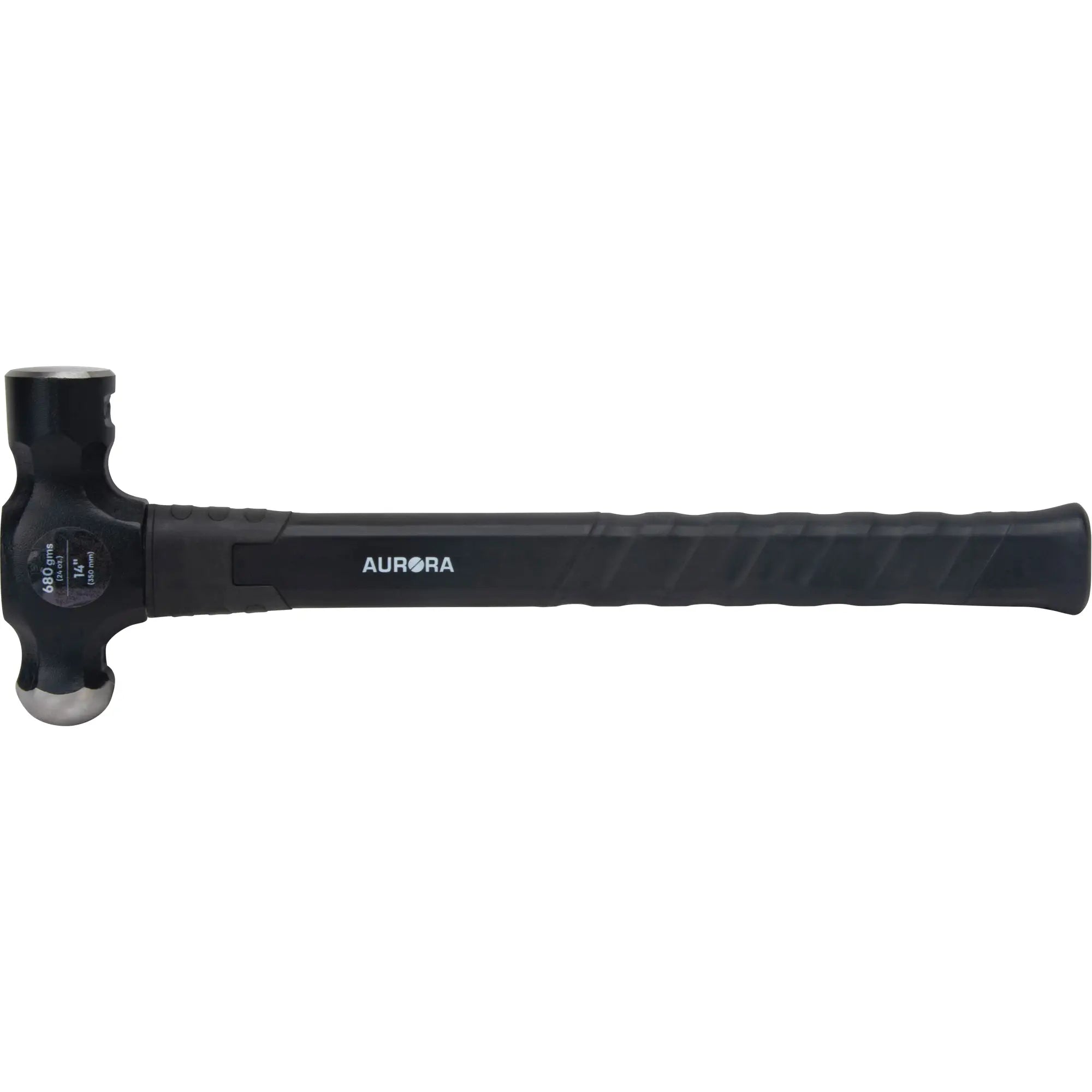 Aurora Tools - Ball Pein Hammer, Plain Face, Fibreglass Handle