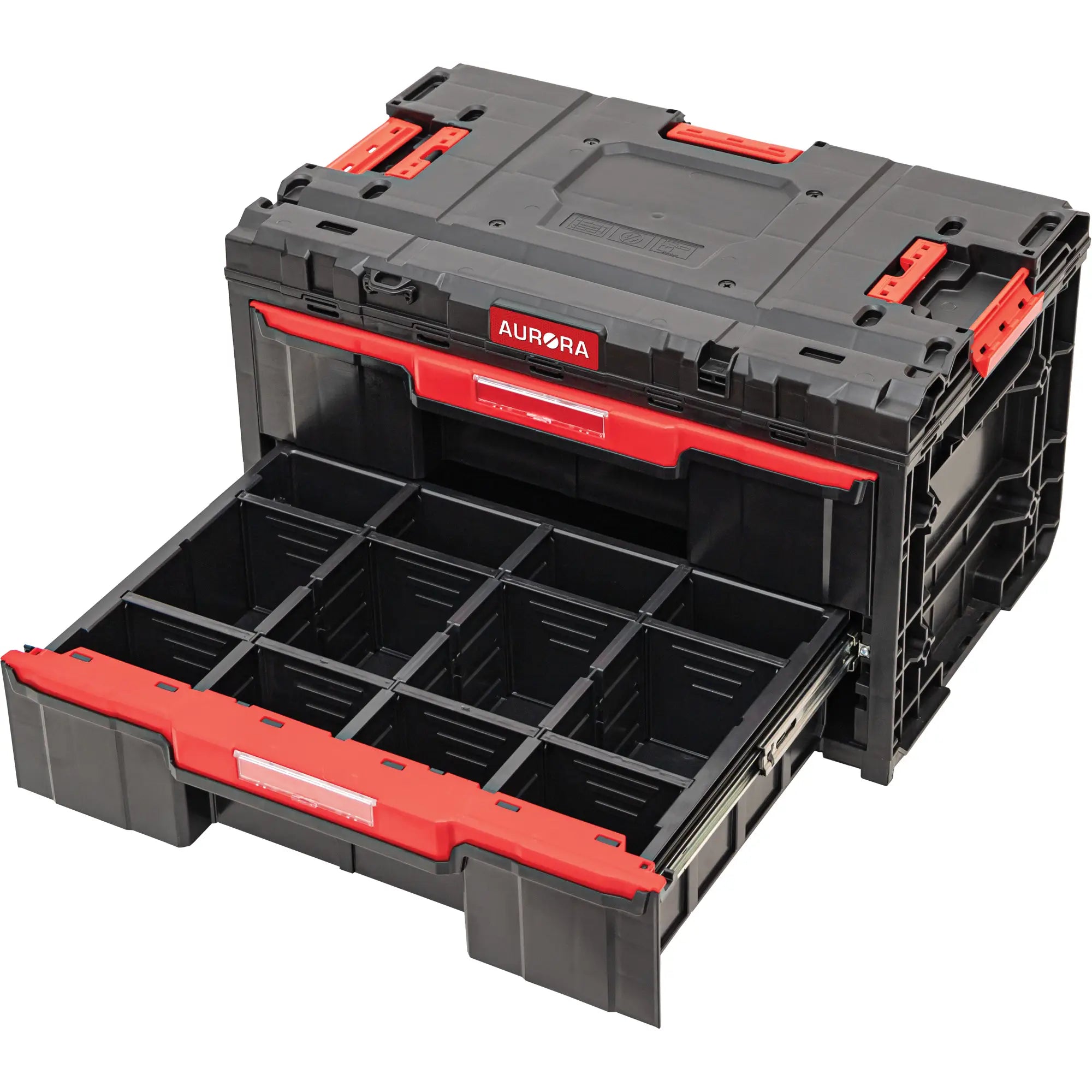 Aurora Tools - Arx™ 2-Drawer Toolbox, 23-1/10" x 15" x 13-2/5", Black
