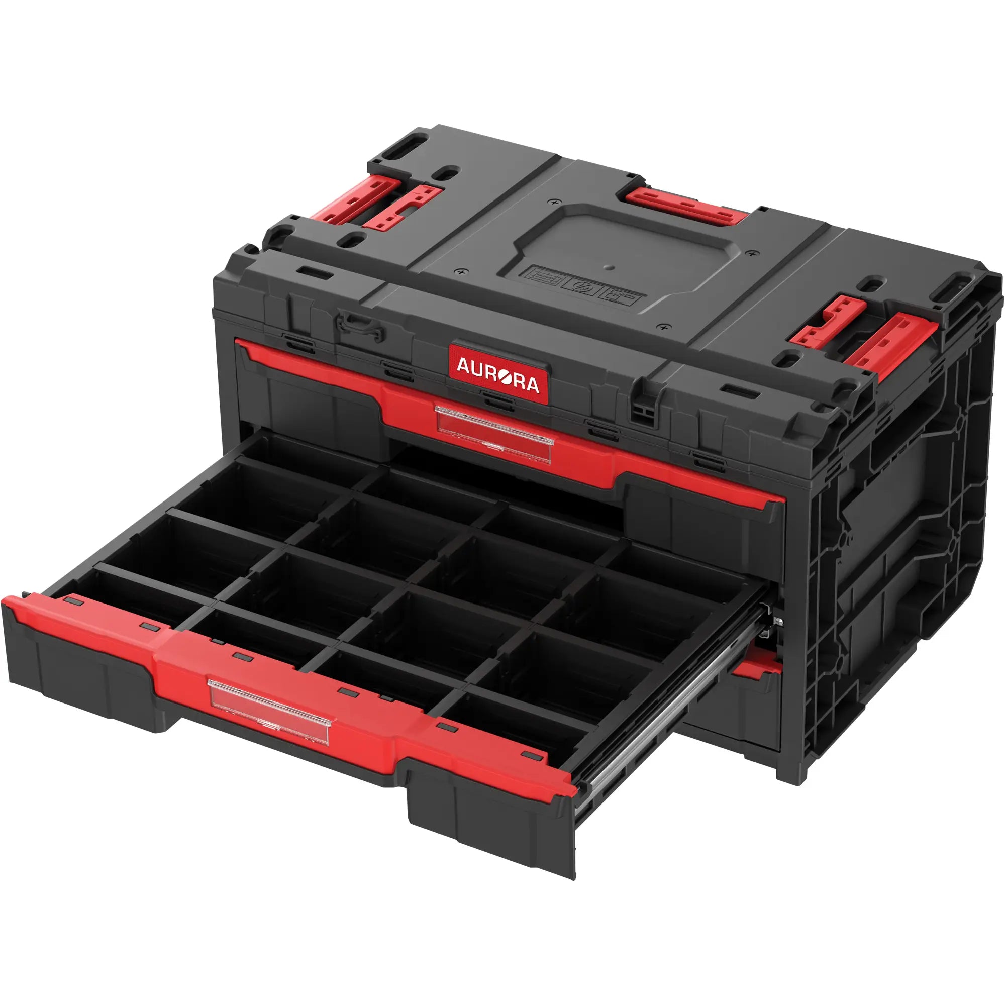 Aurora Tools - Arx™ 3-Drawer Toolbox, 23-1/10" x 15" x 13-2/5", Black