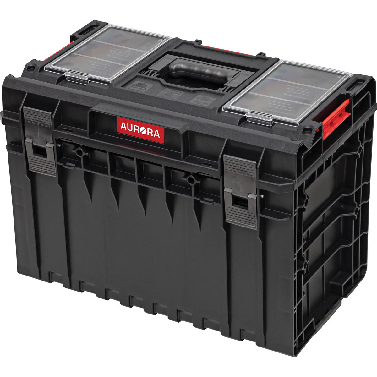Aurora Tools ARX Grande boîte à outils, 23 po x 15-1/5 po x 16-1/2 po, noire