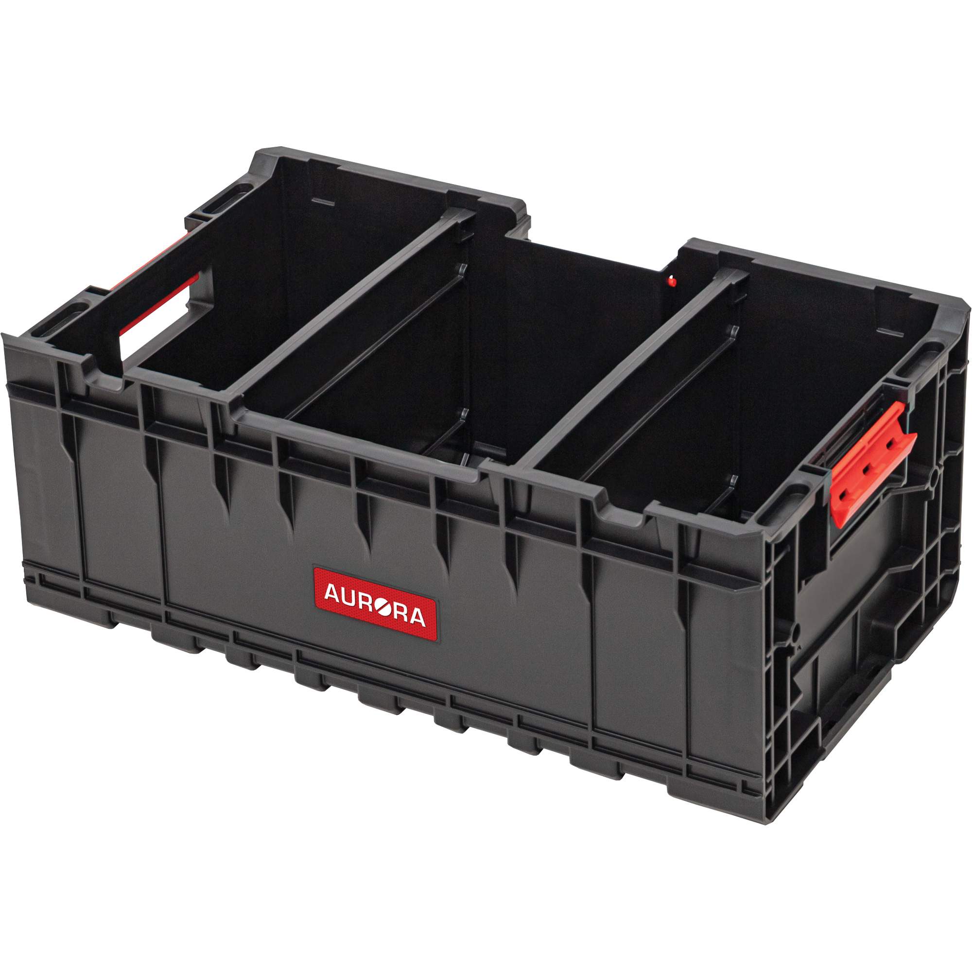 Aurora Tools - Arx™ Tool Crate with Dividers, 22-7/10" x 14-1/10" x 9-3/10", Black