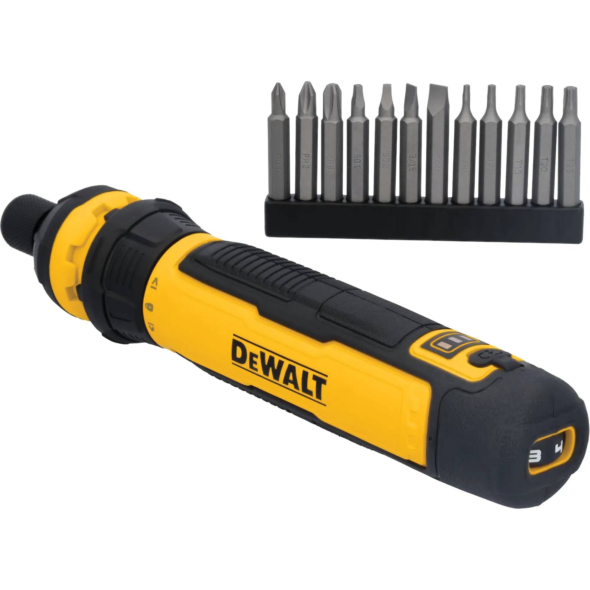 DEWALT - Jeu de tournevis sans fil de 14 morceaux avec commande FLEXDRIVEMC, 4 V, 44 lb-po/5 Nm couple max.
