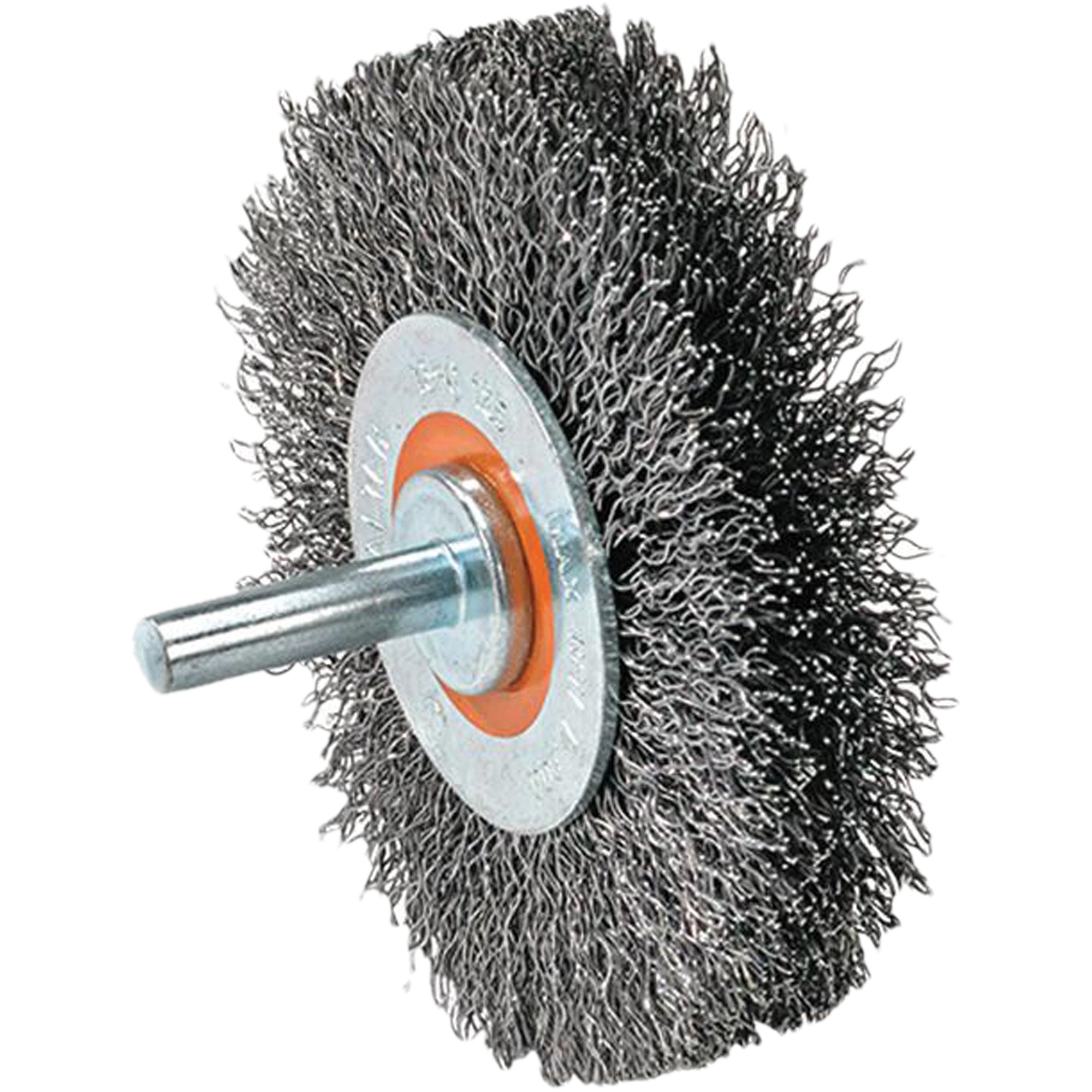 Walter Surface Technologies - Mounted Wire Brush, 1-3/8" Dia., 0.008" Fill, 1-1/4" Arbor