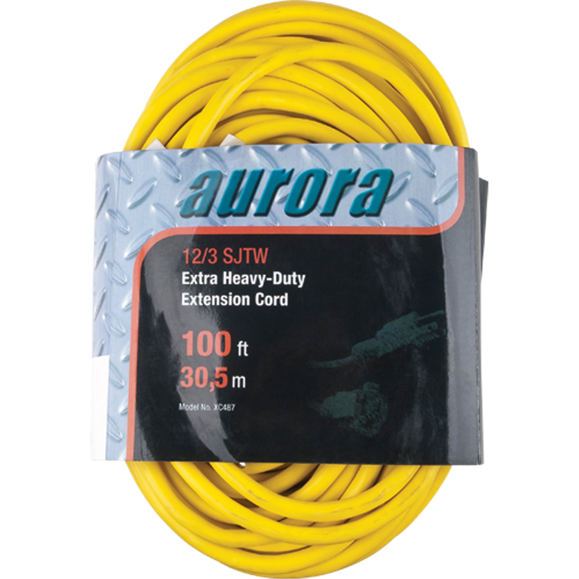 Aurora Tools - Extra Heavy Duty Vinyl Extension Cord, Outdoor, SJTW, AWG 12/3, 15 A