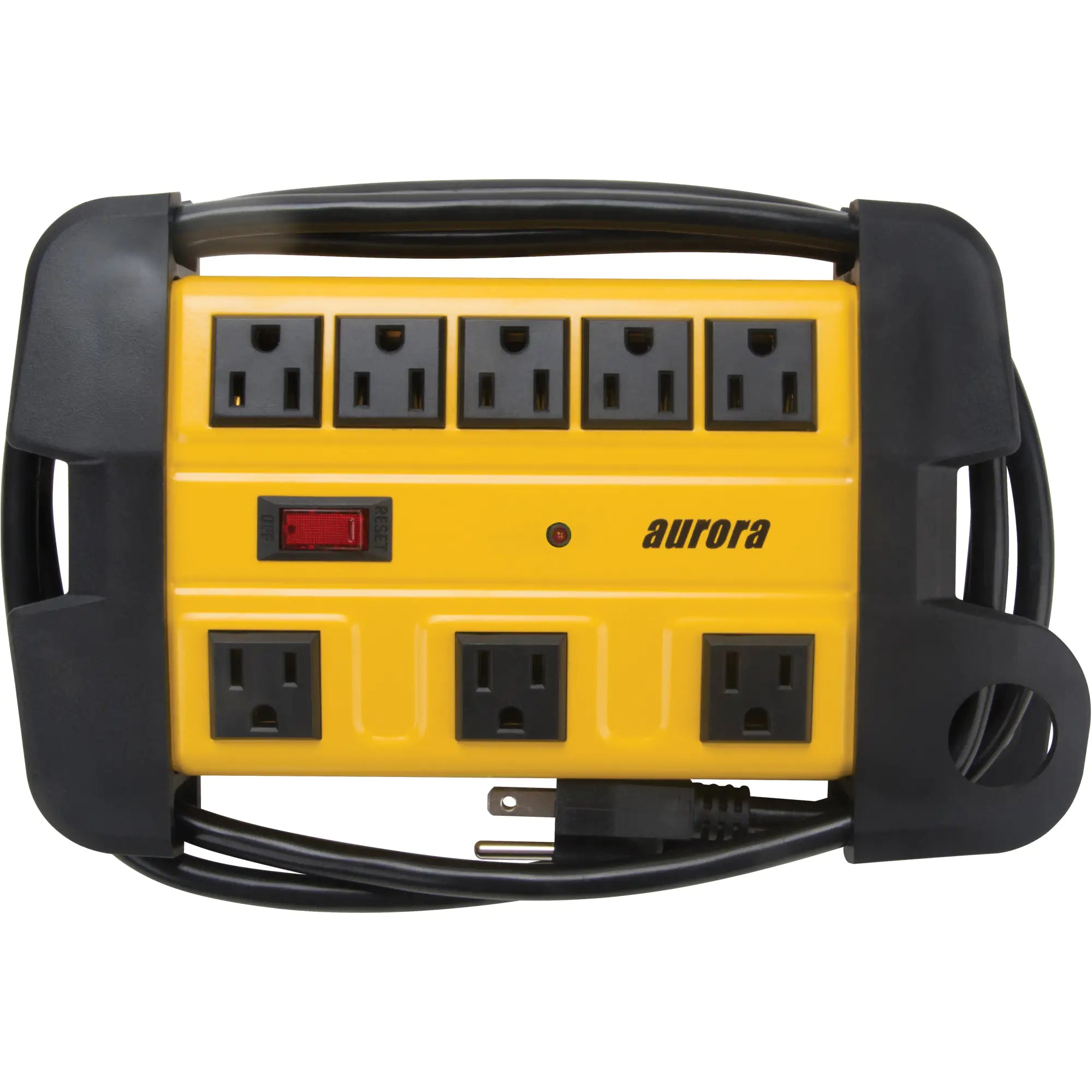 Aurora Tools - Workshop Surge Protector Power Strip, 8 Outlets, 1350 J, 1875 W, 6' Cord